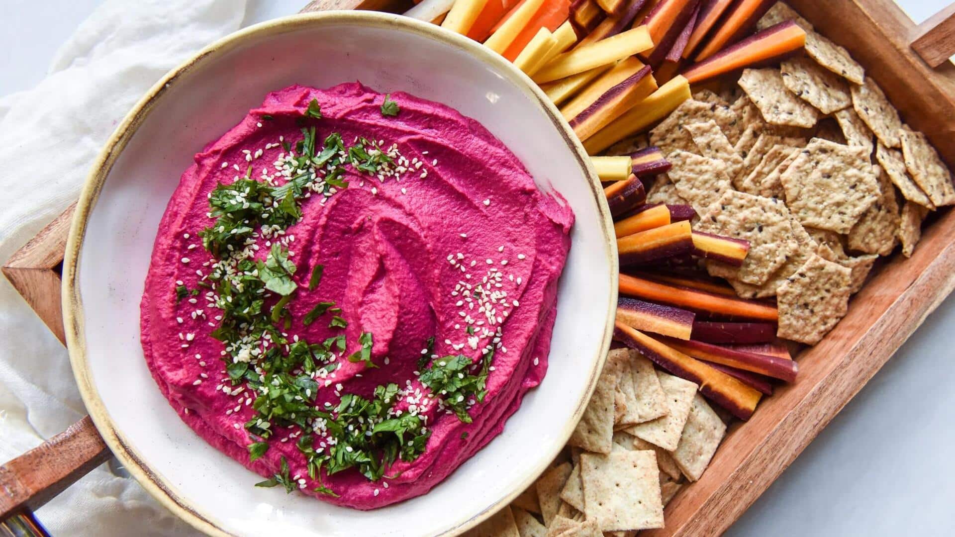 Hummus Berwarna-warni untuk Sajian yang Menarik dan Sehat