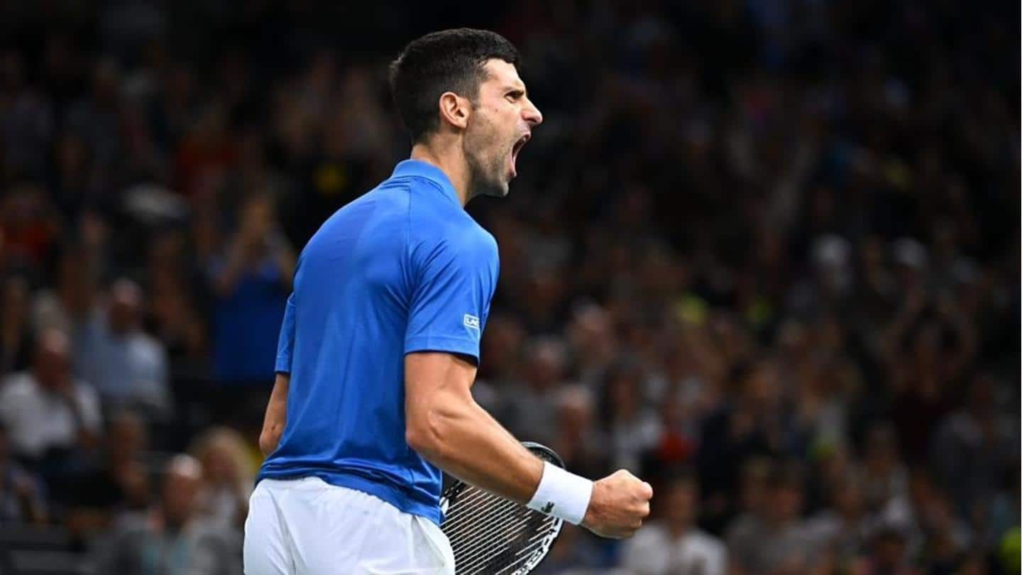 Paris Masters, Novak Djokovic melaju ke perempat final: Statistik utama