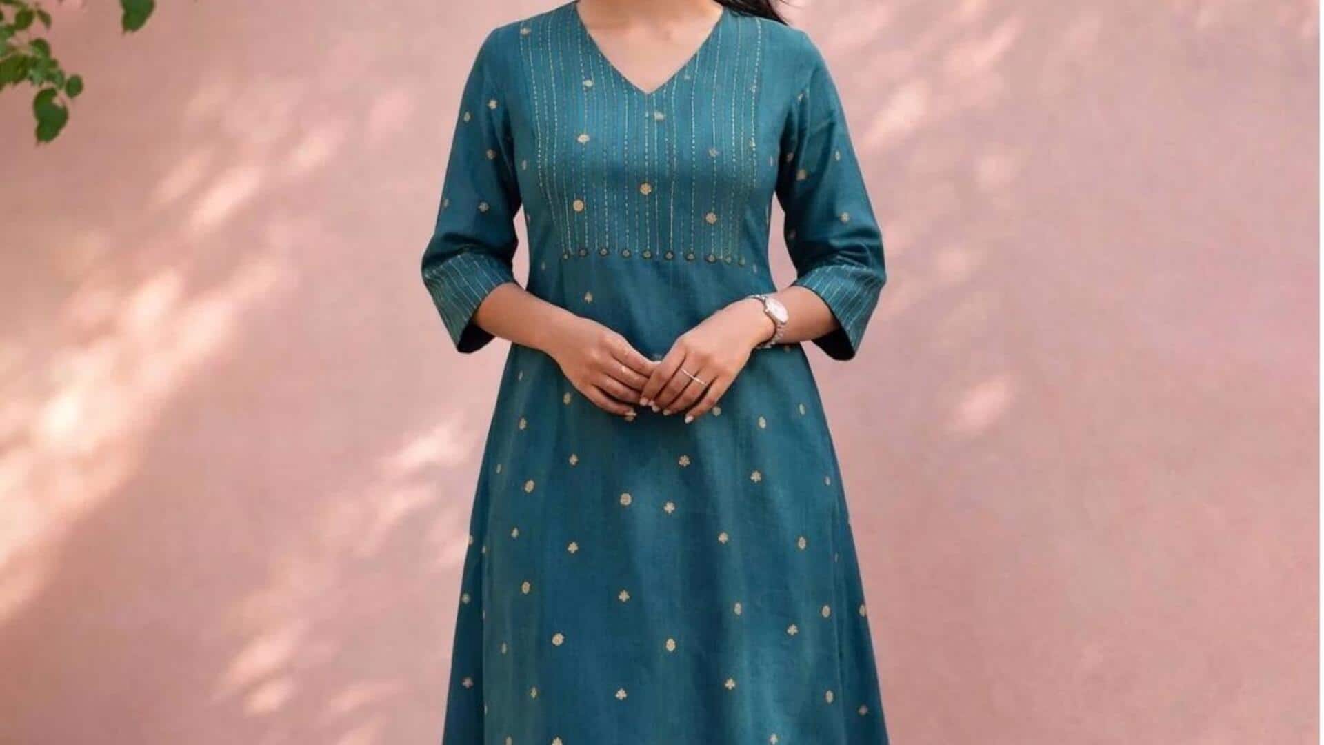 Gaya musim hujan India: Kenyamanan dengan kurti katun