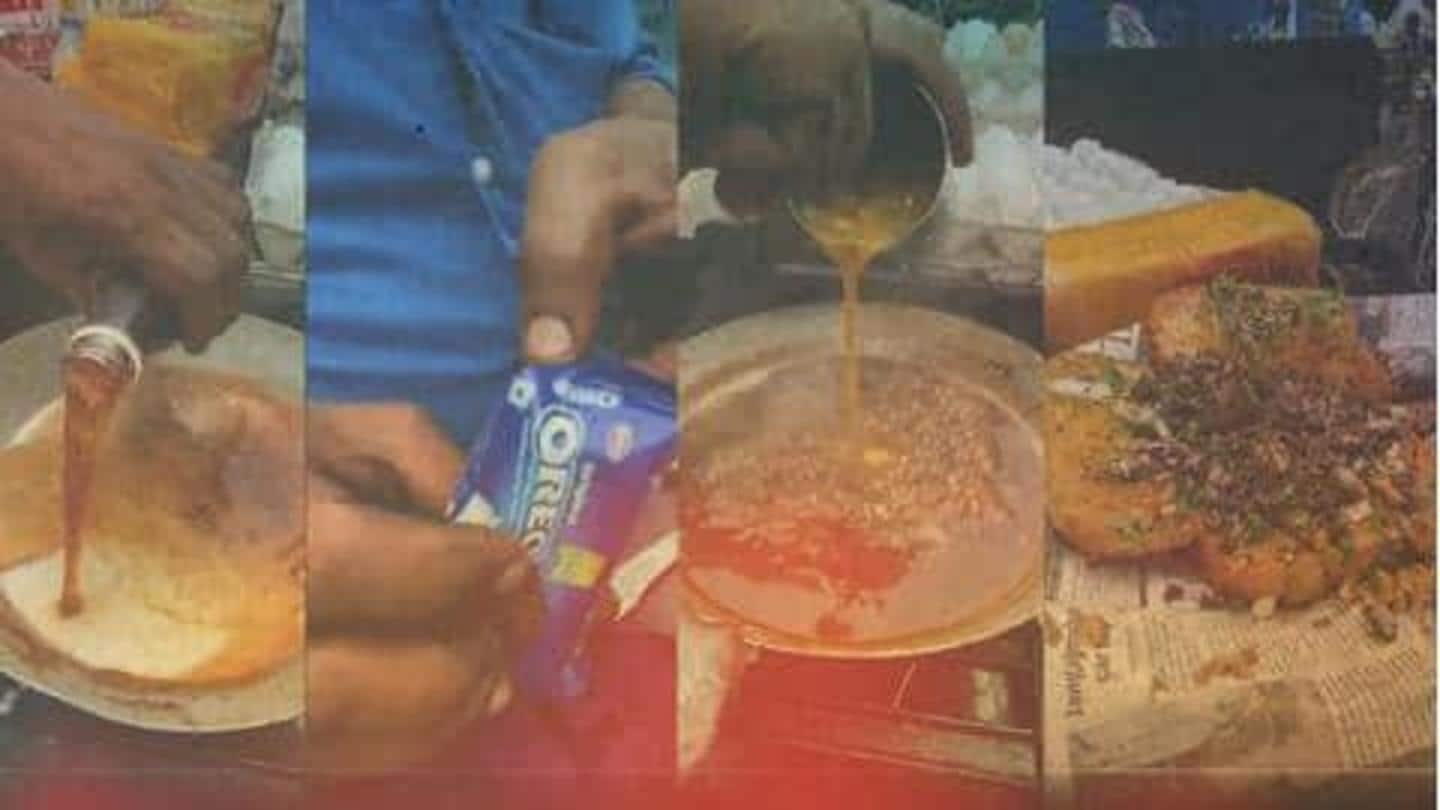 Di luar nalar! Pedagang kaki lima bikin omelet Coca-Cola campur Oreo