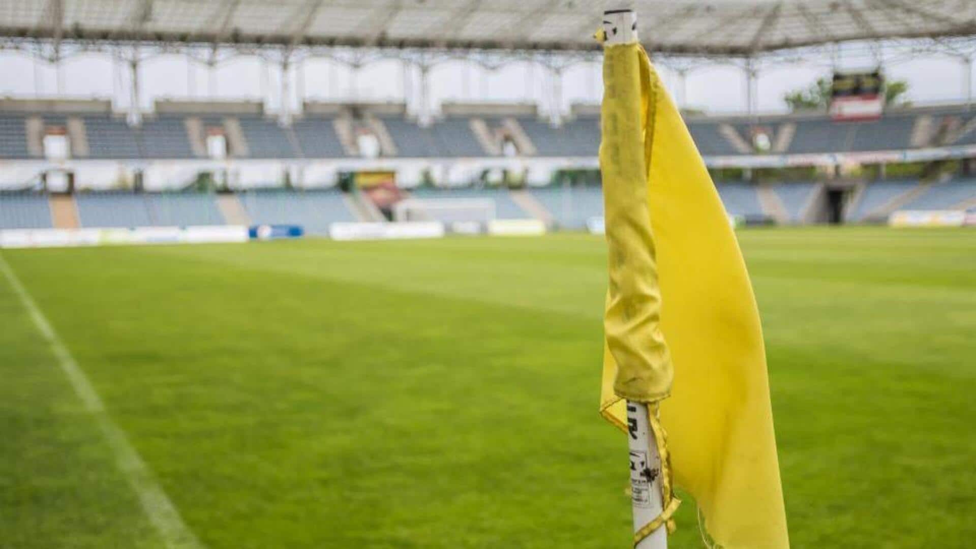Sejarah bendera sudut sepak bola yang berwarna-warni