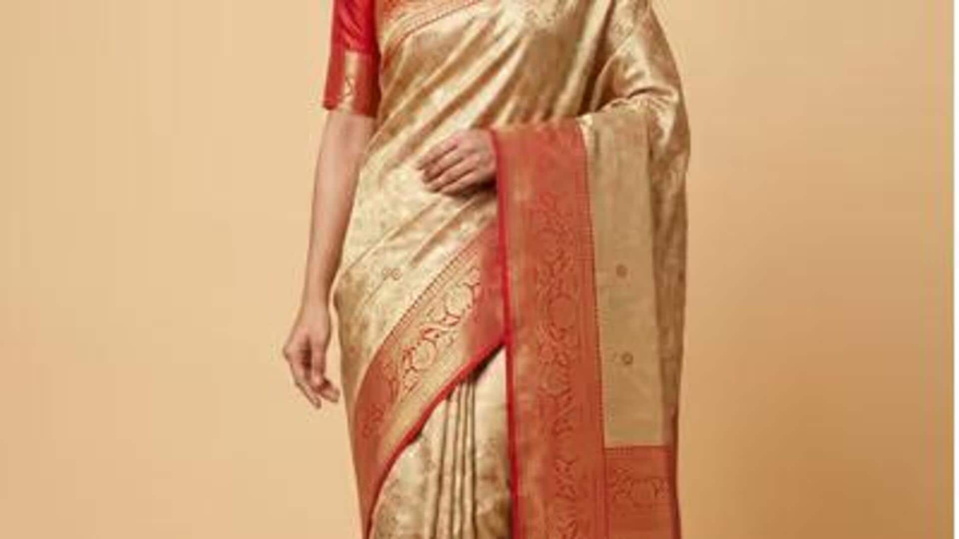 Cobalah saree berlipat untuk pernyataan mode musim semi