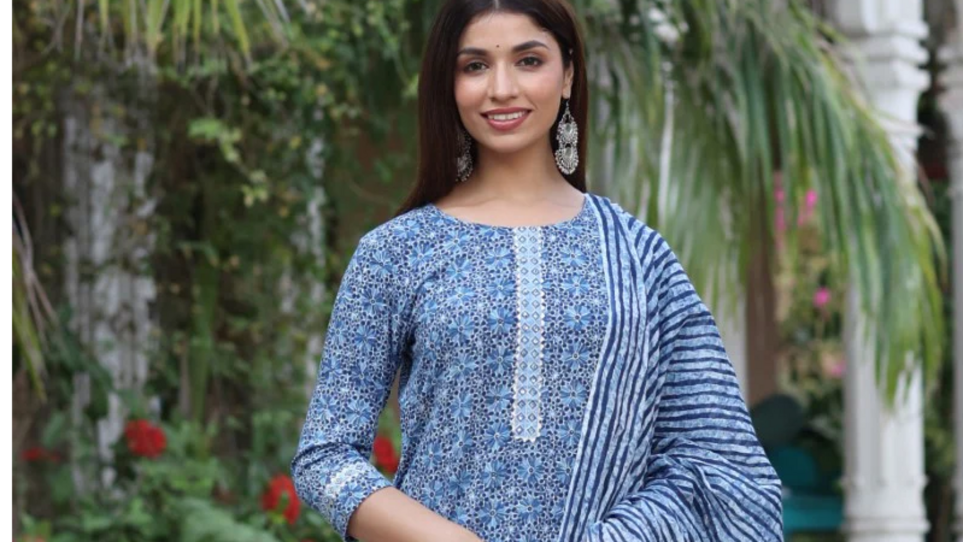 Kombinasi kurta katun cantik untuk fesyen transisi