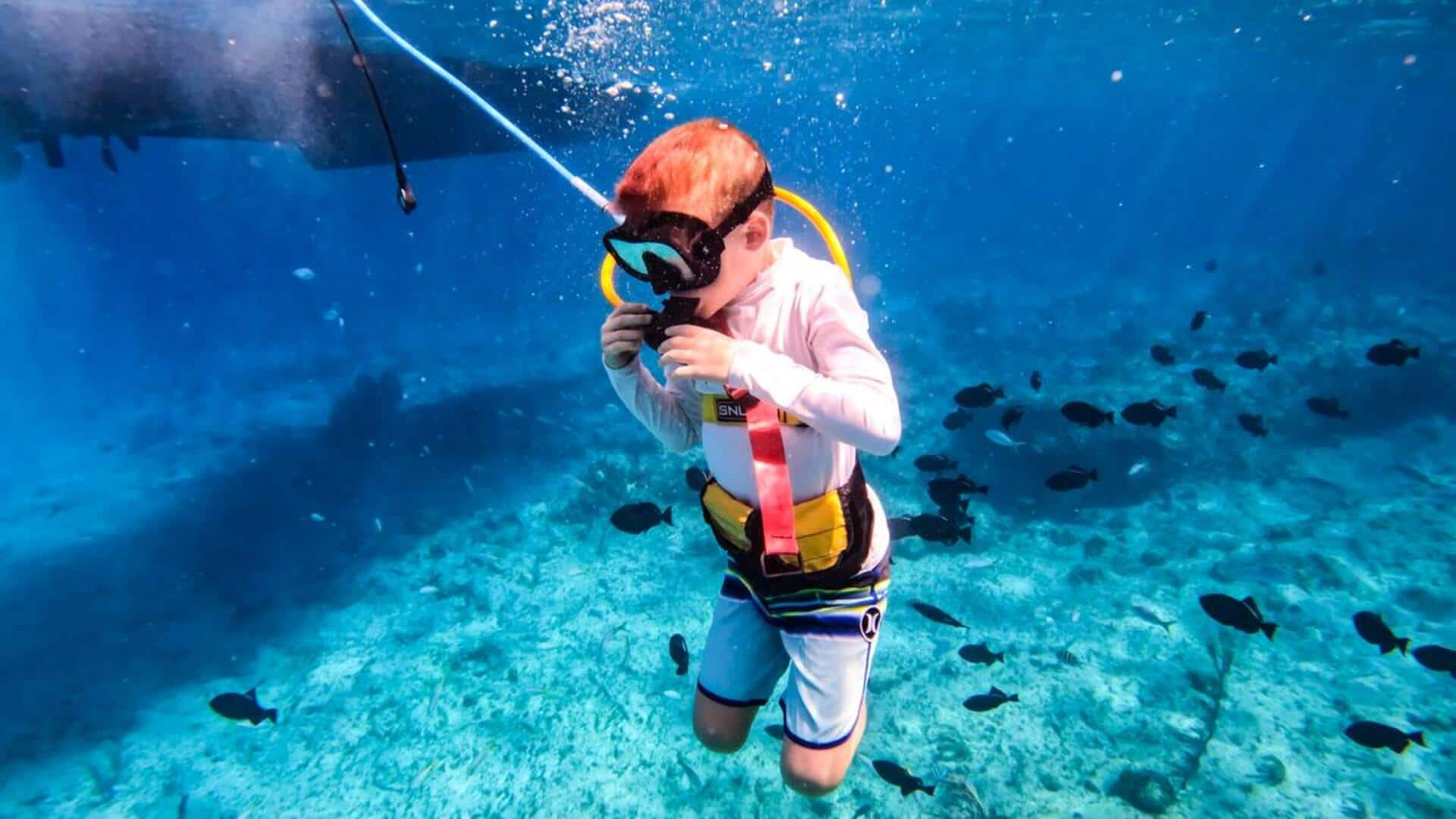 Snuba Diving di Terumbu Karang Belize