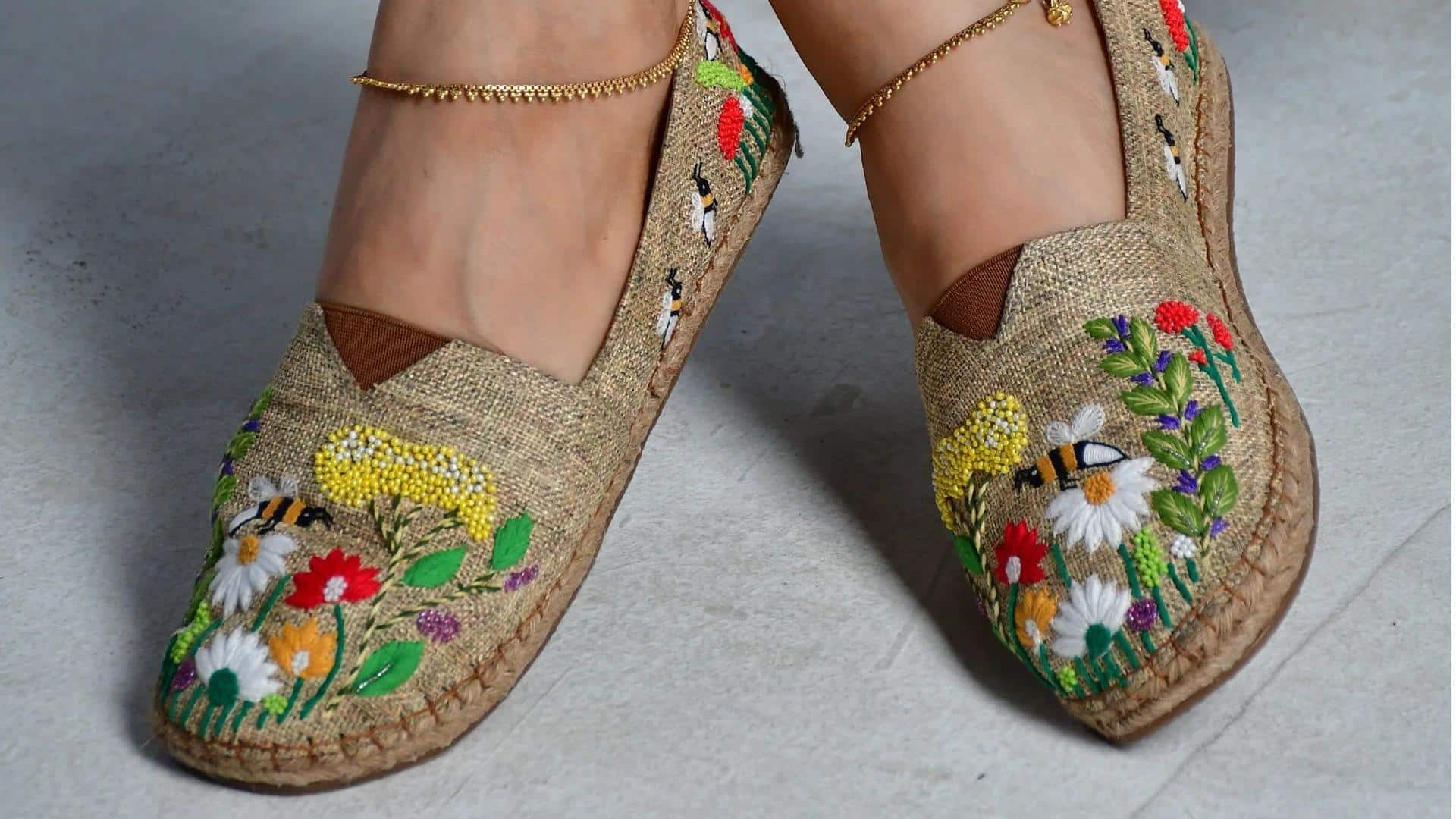 Sepatu rami ramah lingkungan untuk gaya India yang cantik