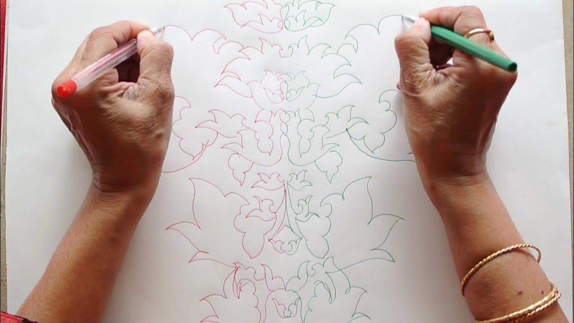 Menguasai Seni Menggambar dengan Kedua Tangan