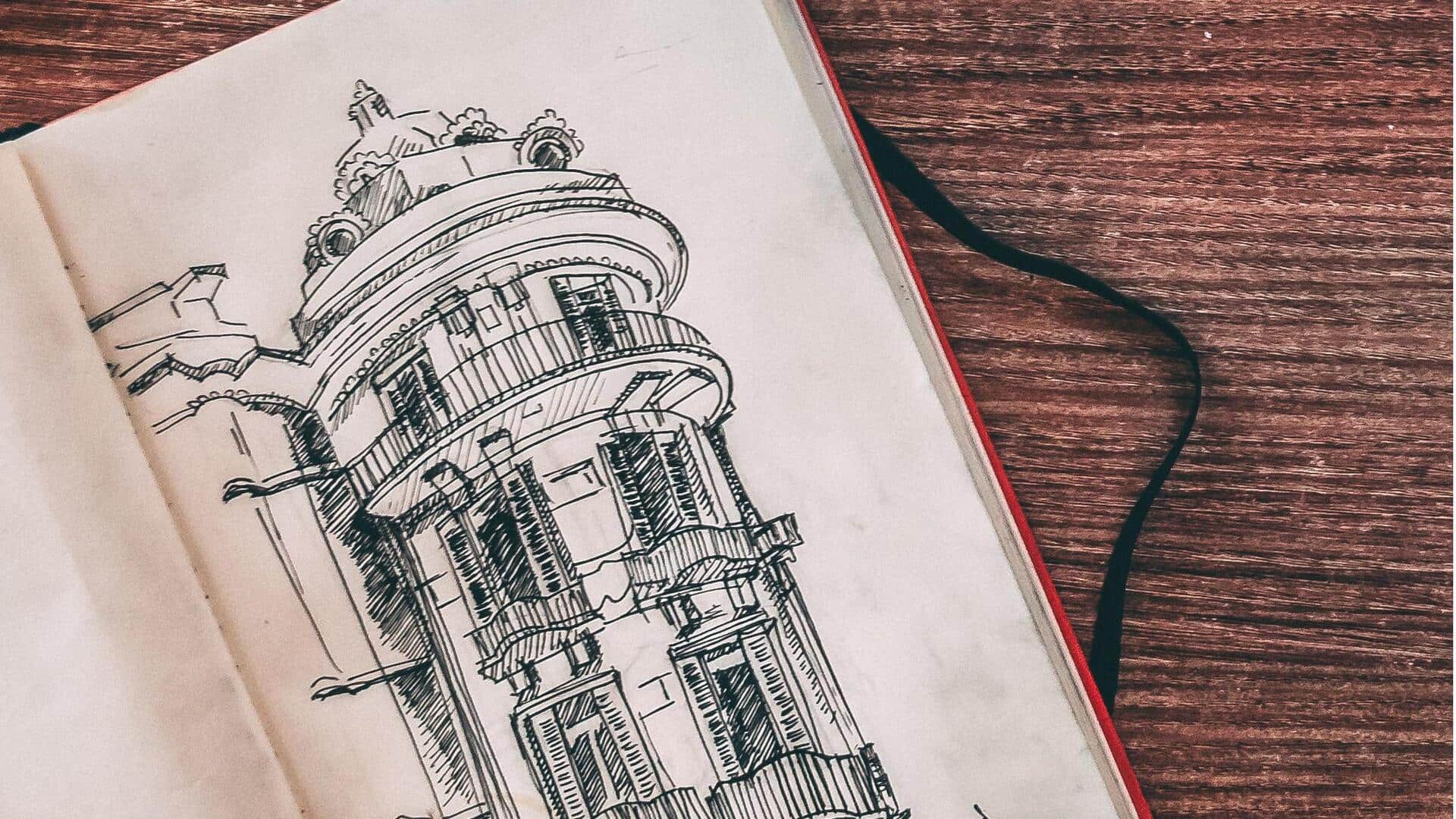 Menggambar Karya Arsitektur dengan Teknik Sketsa Sederhana