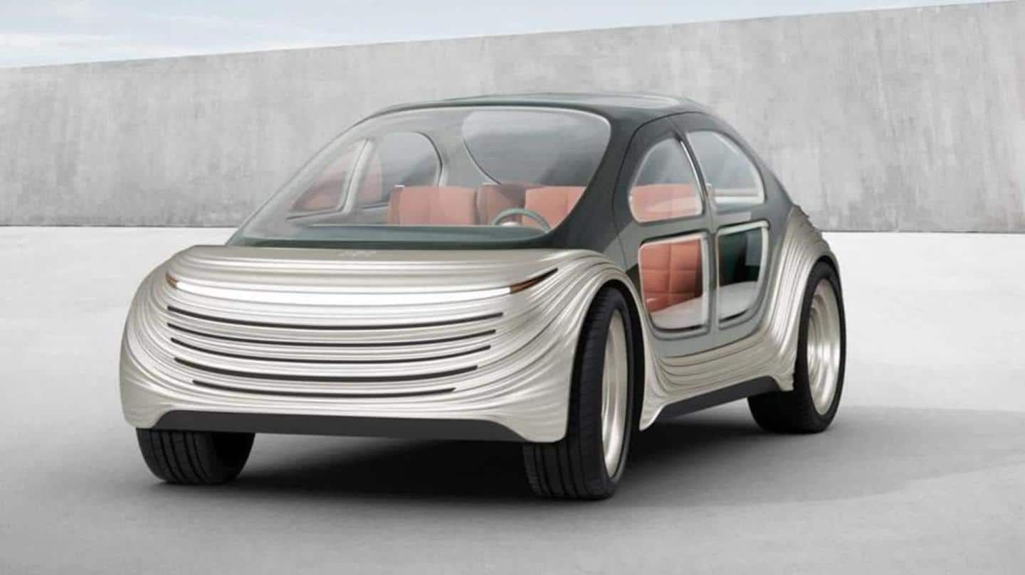 Mobil listrik futuristik ini membersihkan udara saat berjalan