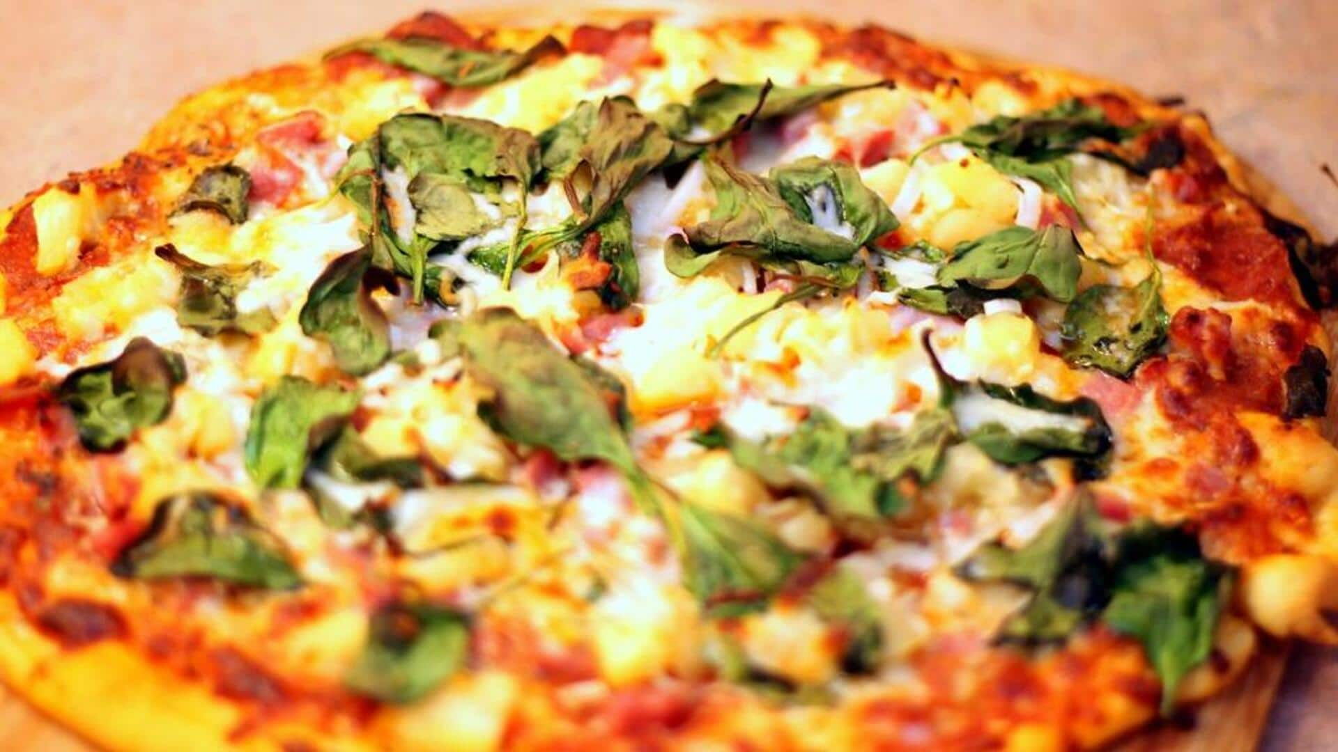 Saag pizza fusion Pakistan-Italia: Panduan resep praktis