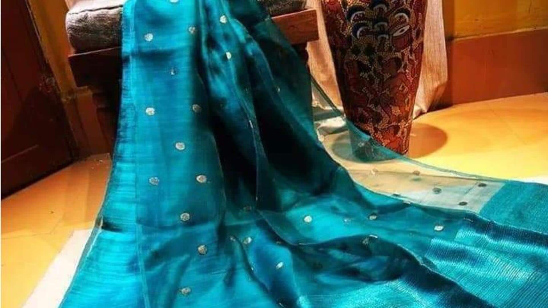 Kombinasi sutra-Khadi untuk fesyen musim hujan
