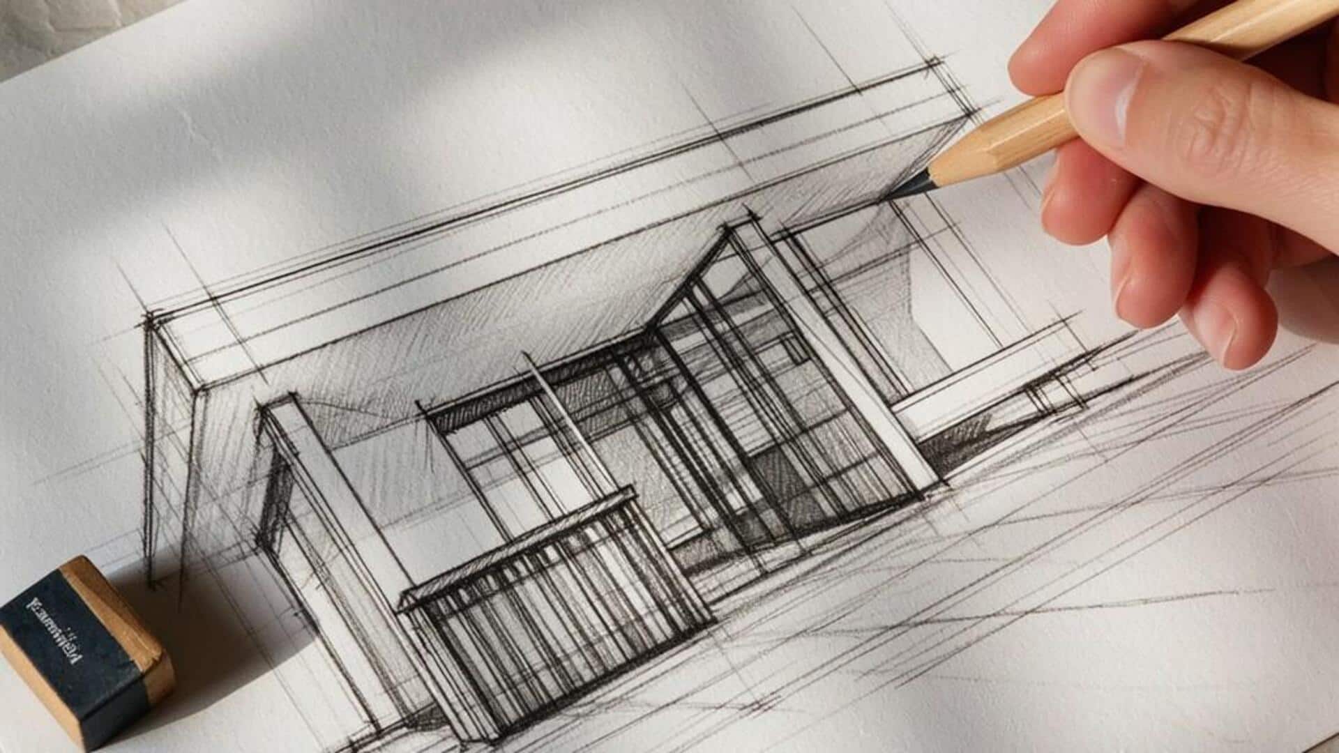 Cara Menciptakan Kedalaman dalam Sketsa Arsitektur