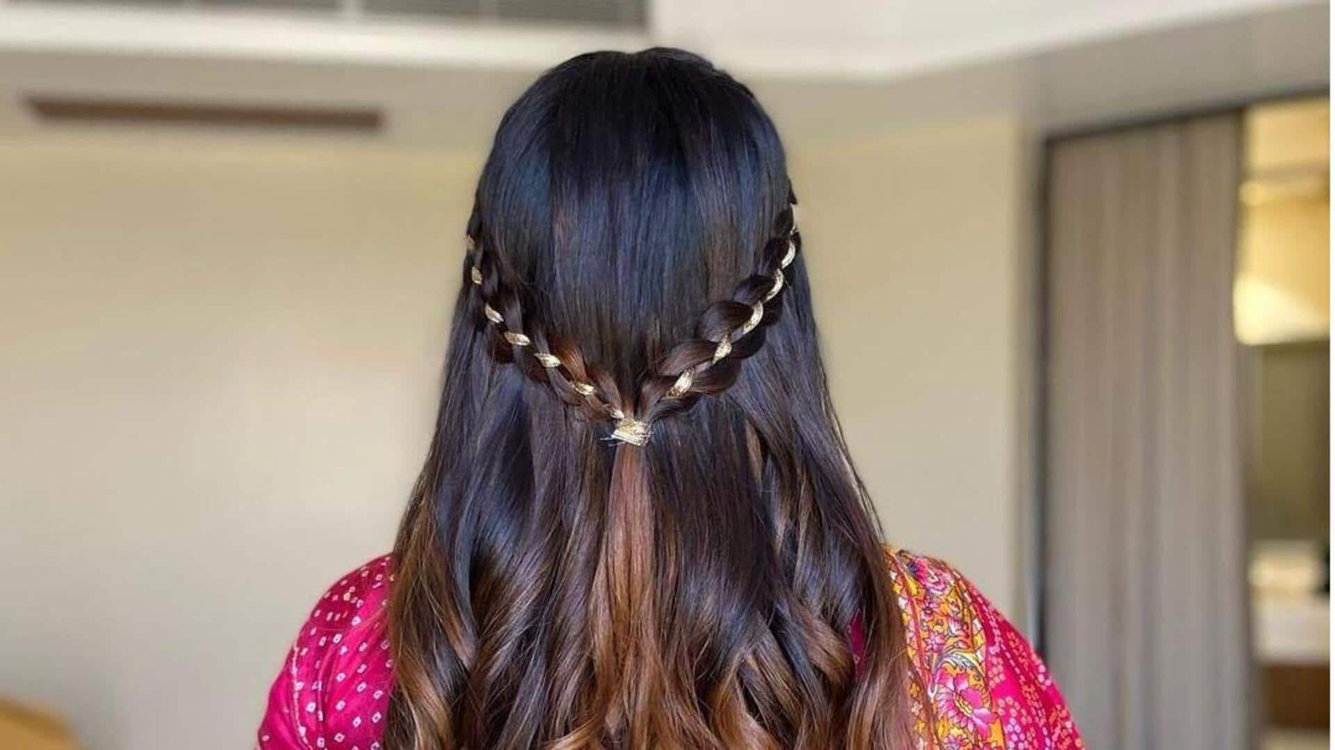 Gaya rambut tradisional India terinspirasi alam