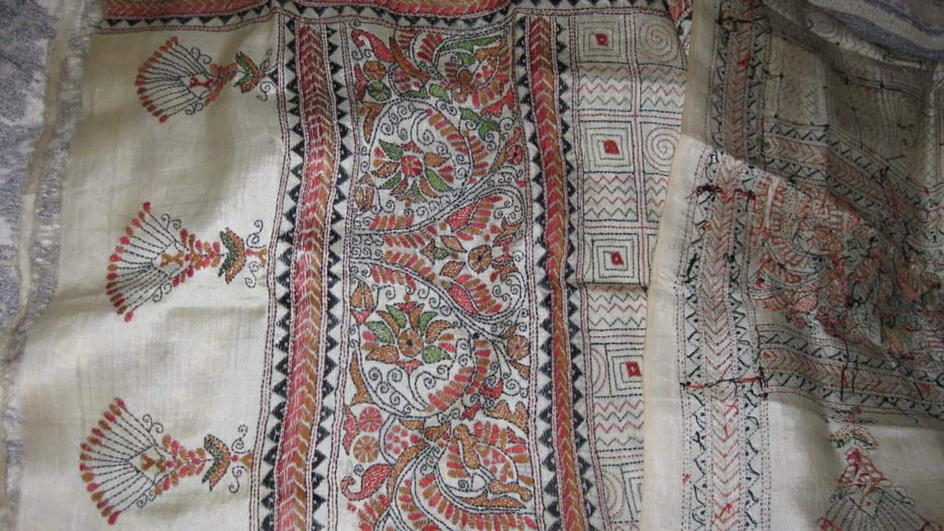 Sentuhan modern pada fesyen bordir Kantha tradisional