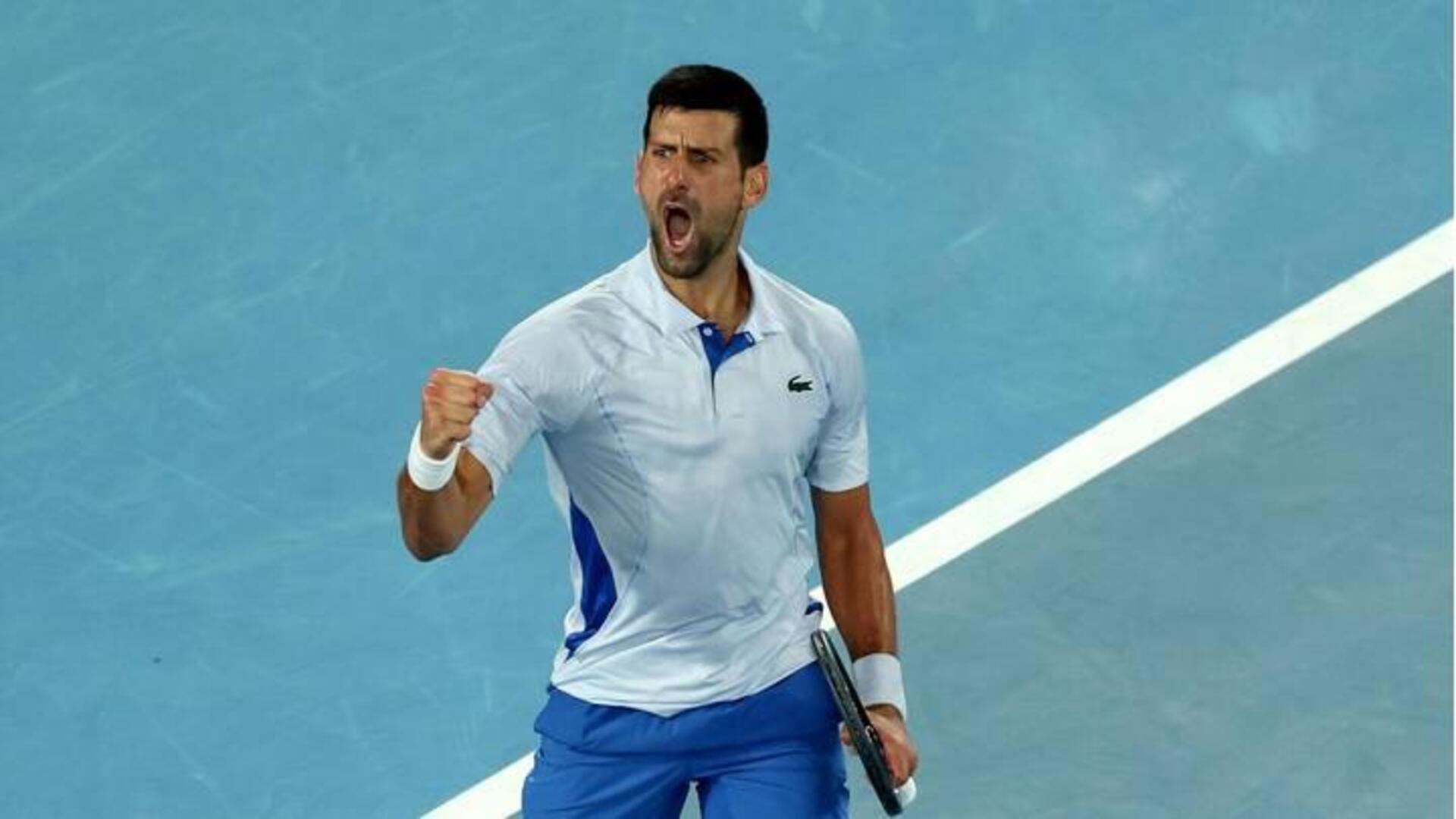 Novak Djokovic memenangkan pertandingannya yang ke-90 di Australia Terbuka