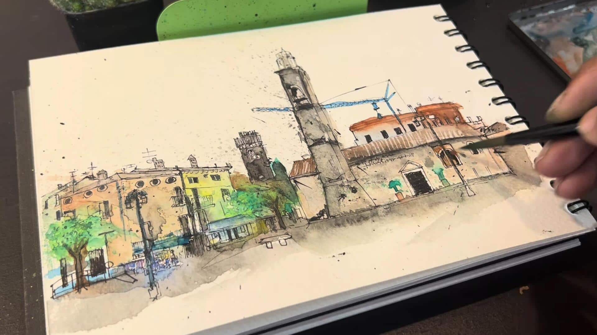 Menggambar Lanskap Urban dengan Realistis