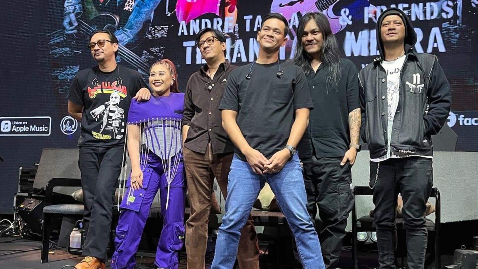 Penampilan unik band selebriti Indonesia