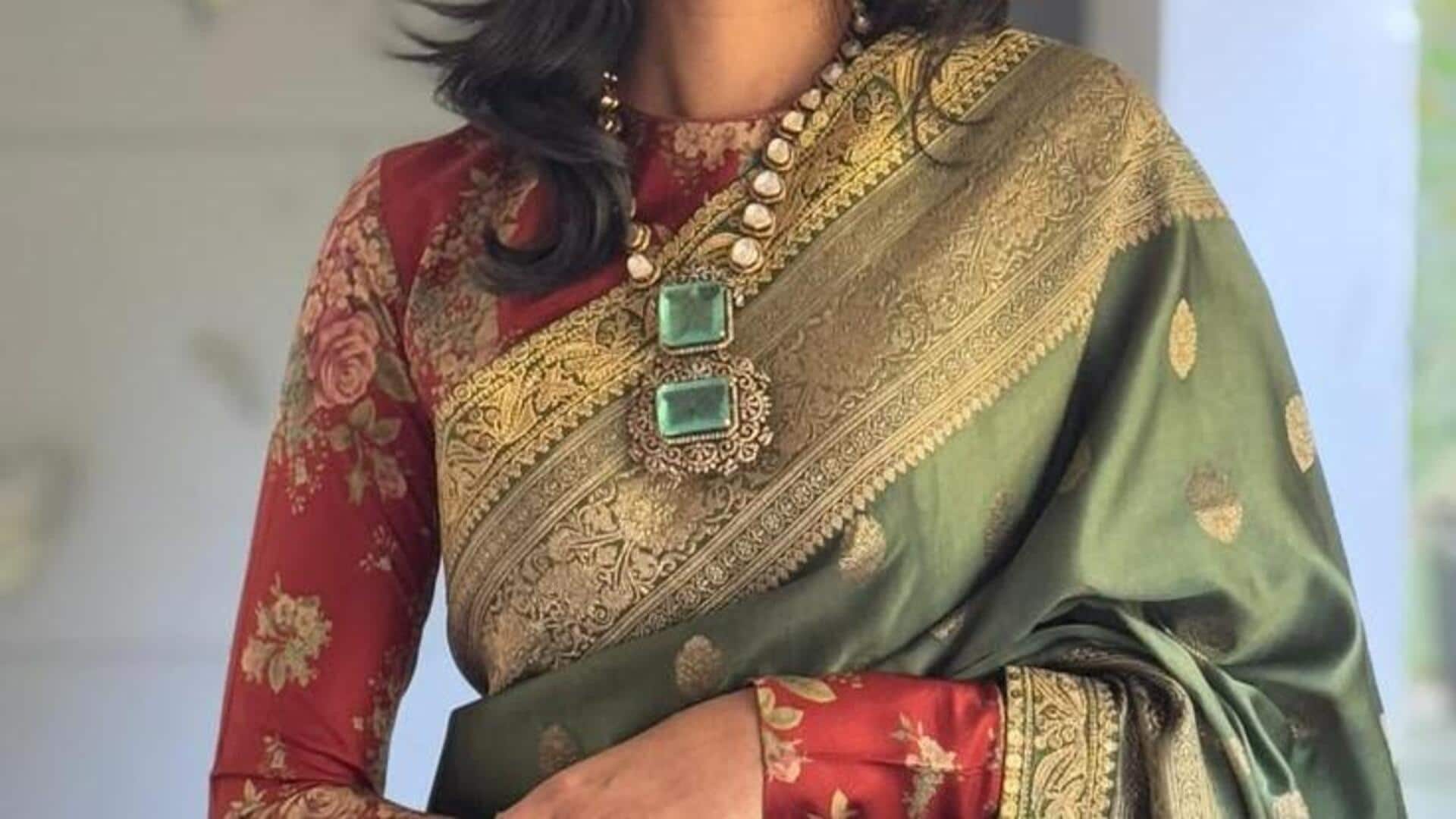 Motif saree tradisional: Pengaruh abadi pada fesyen kontemporer