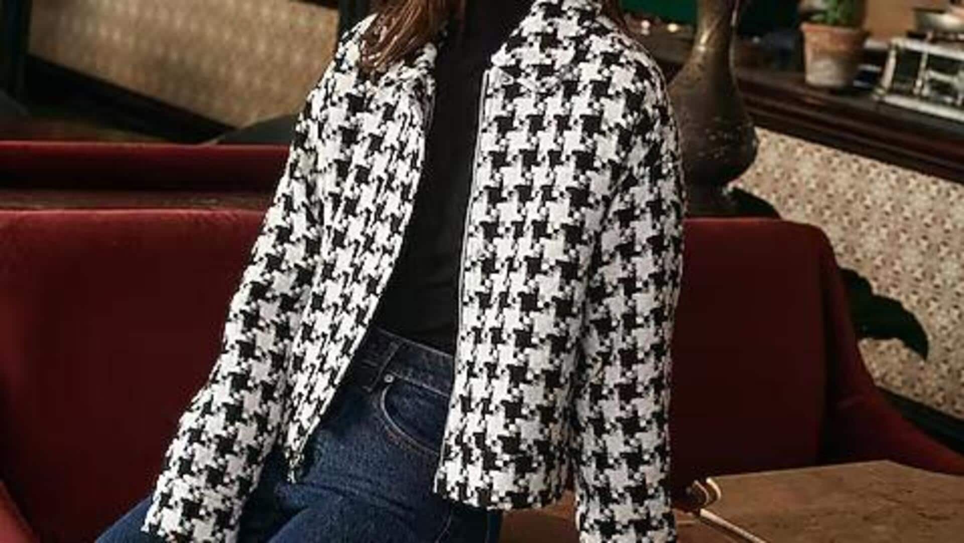Lima cetakan Houndstooth yang menonjolkan musim dingin India