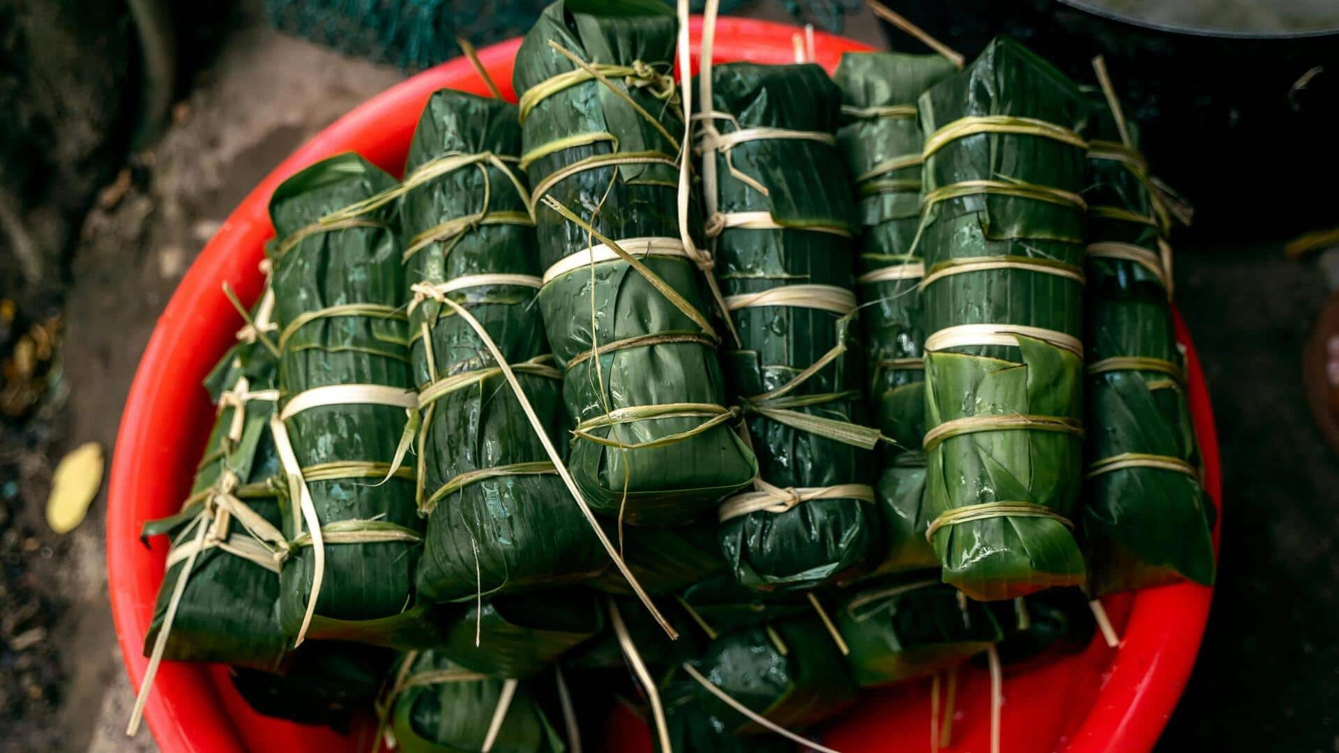 Kelezatan Hidangan Penutup Berbungkus Daun Pisang