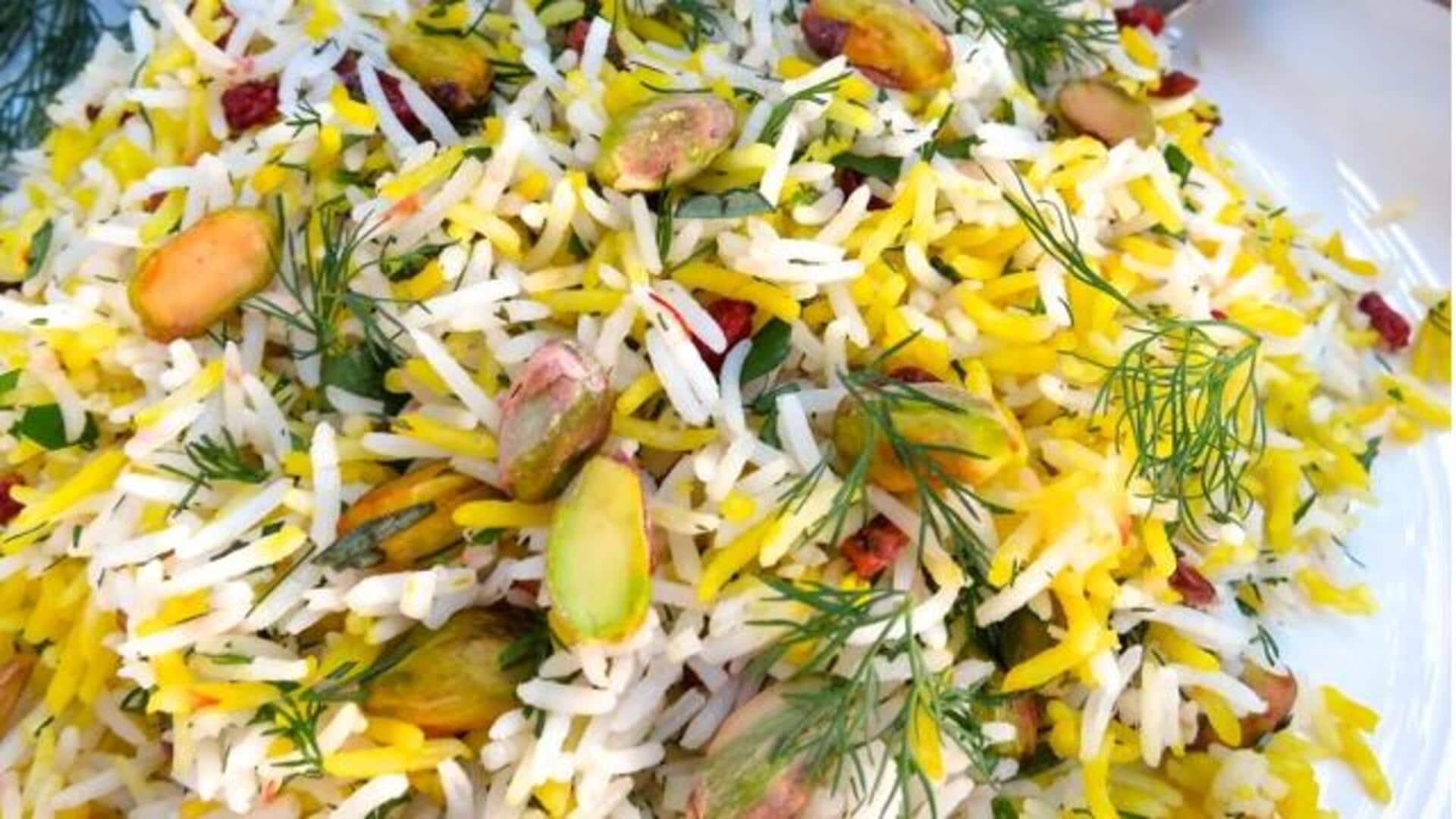 Resep Sederhana Nasi Herbal Dan Pistachio Khas Persia