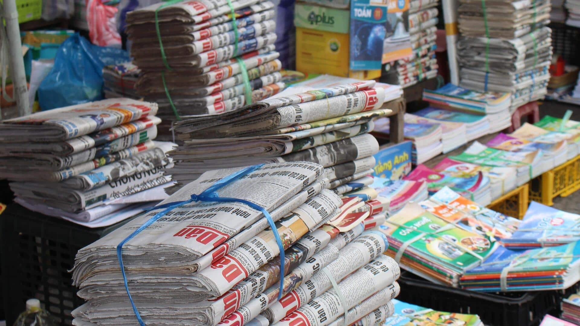 Gunakan koran untuk organisasi rumah yang cerdas