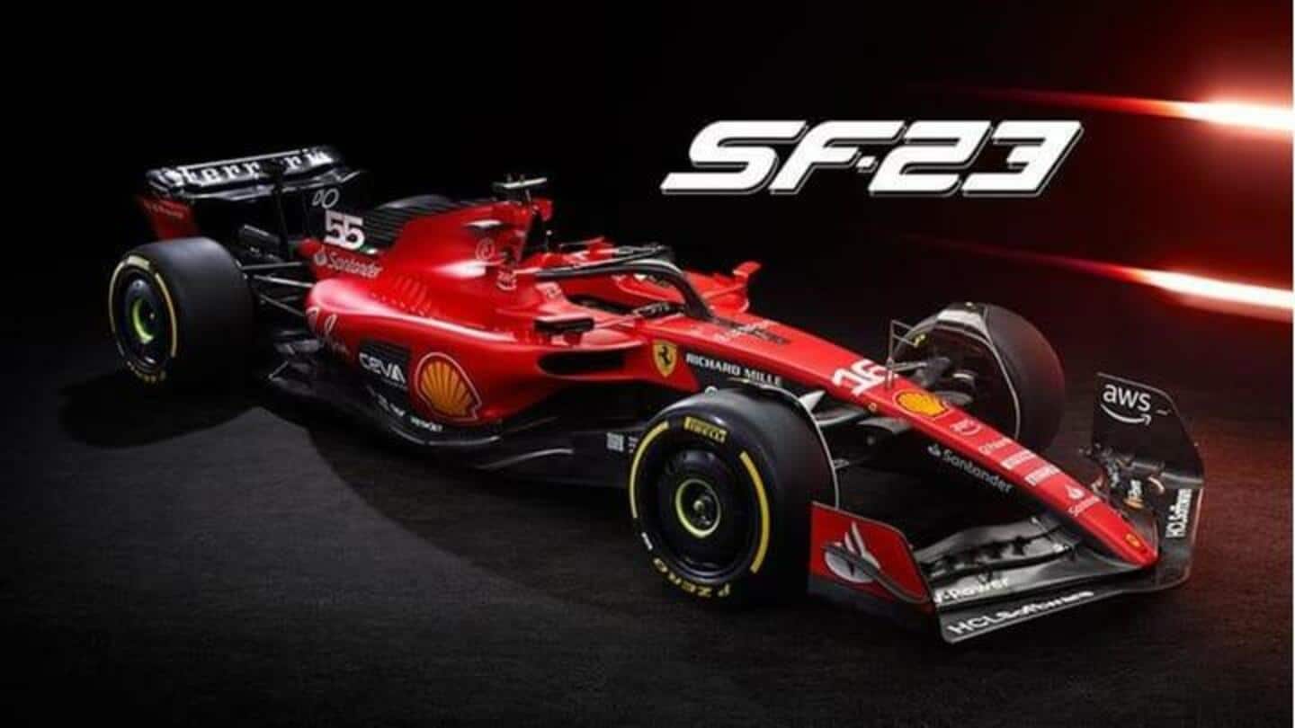 Ferrari memamerkan mobil balap SF-23 untuk musim Formula 1 2023