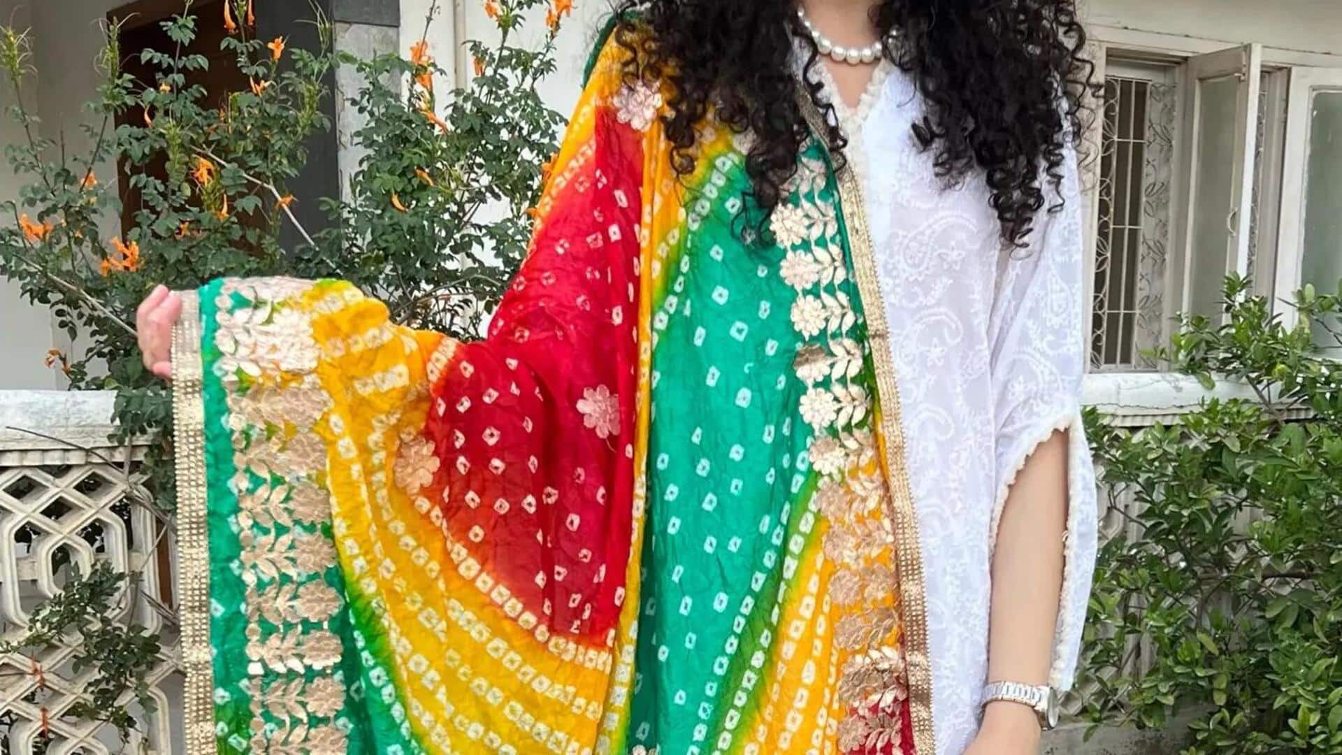 Kekuatan Dupatta 'Chunar' dalam gaya serbaguna