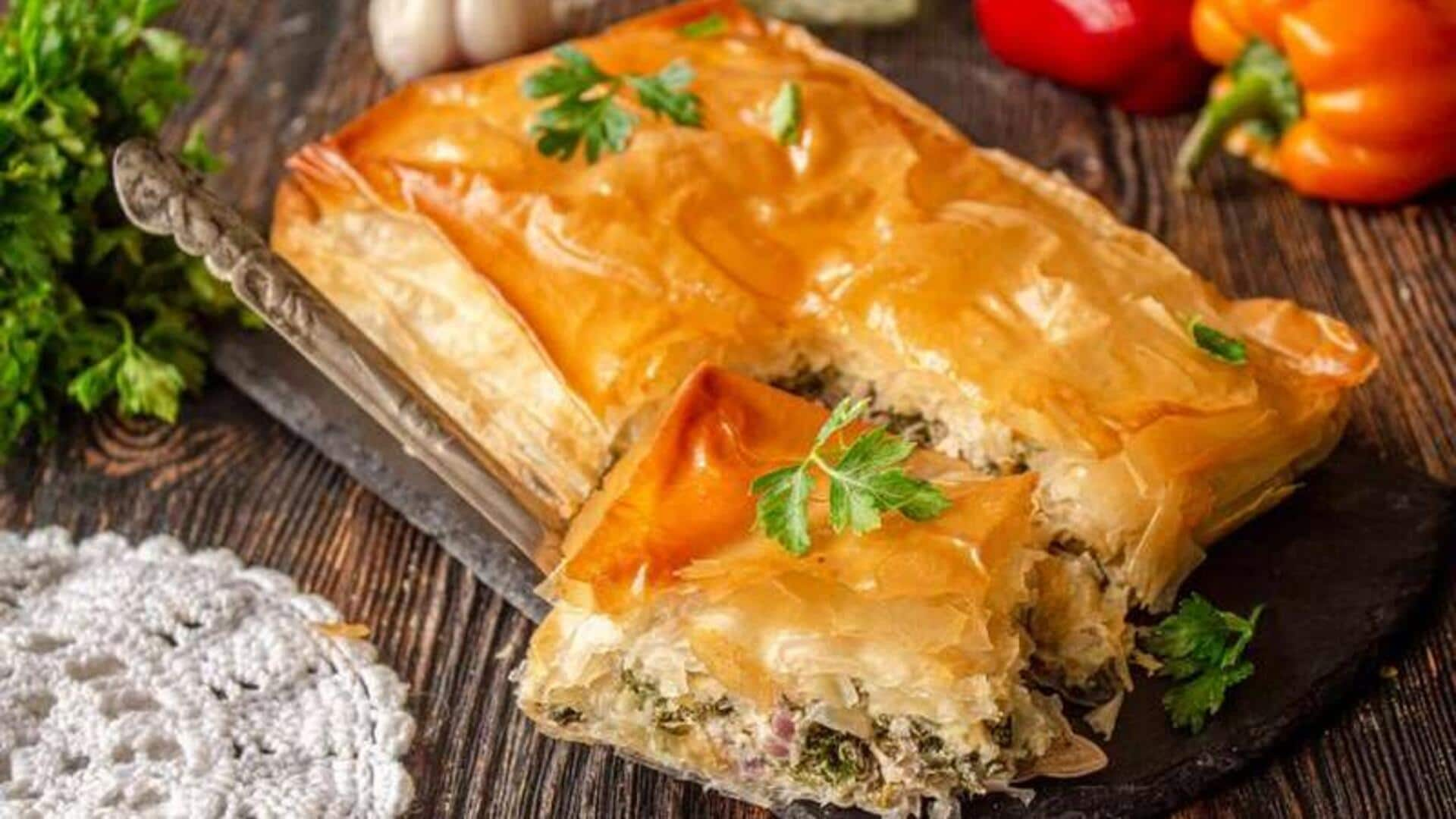 Patacon Spanakopita Kolombia-Yunani: Panduan memasak