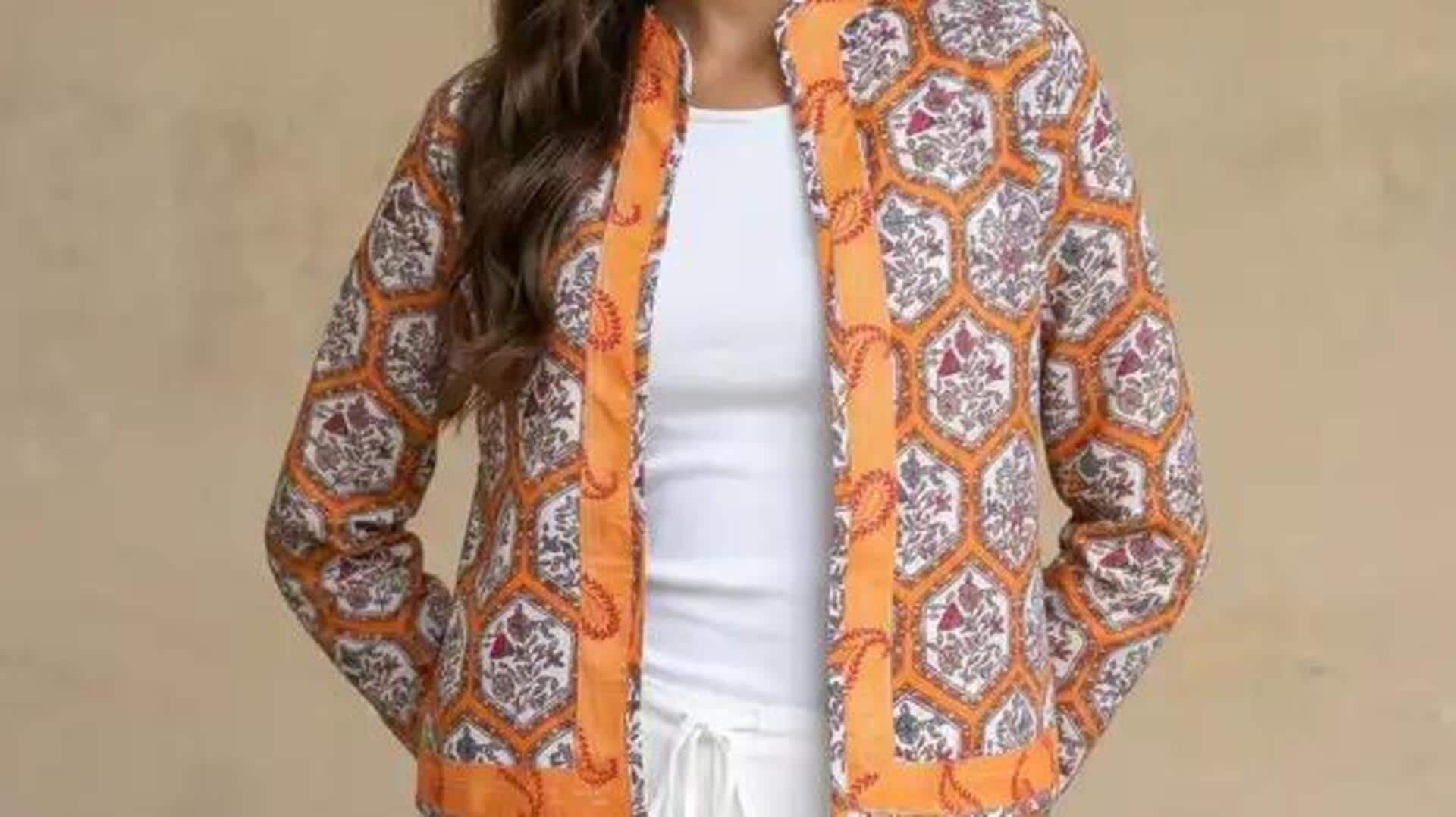 Rahasia berlapis dengan jaket etnik India untuk elegansi