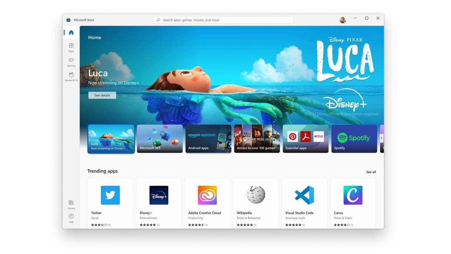 Microsoft Store juga mencantumkan aplikasi dan game Android untuk Windows Microsoft Store juga mencantumkan aplikasi dan game Android untuk Windows