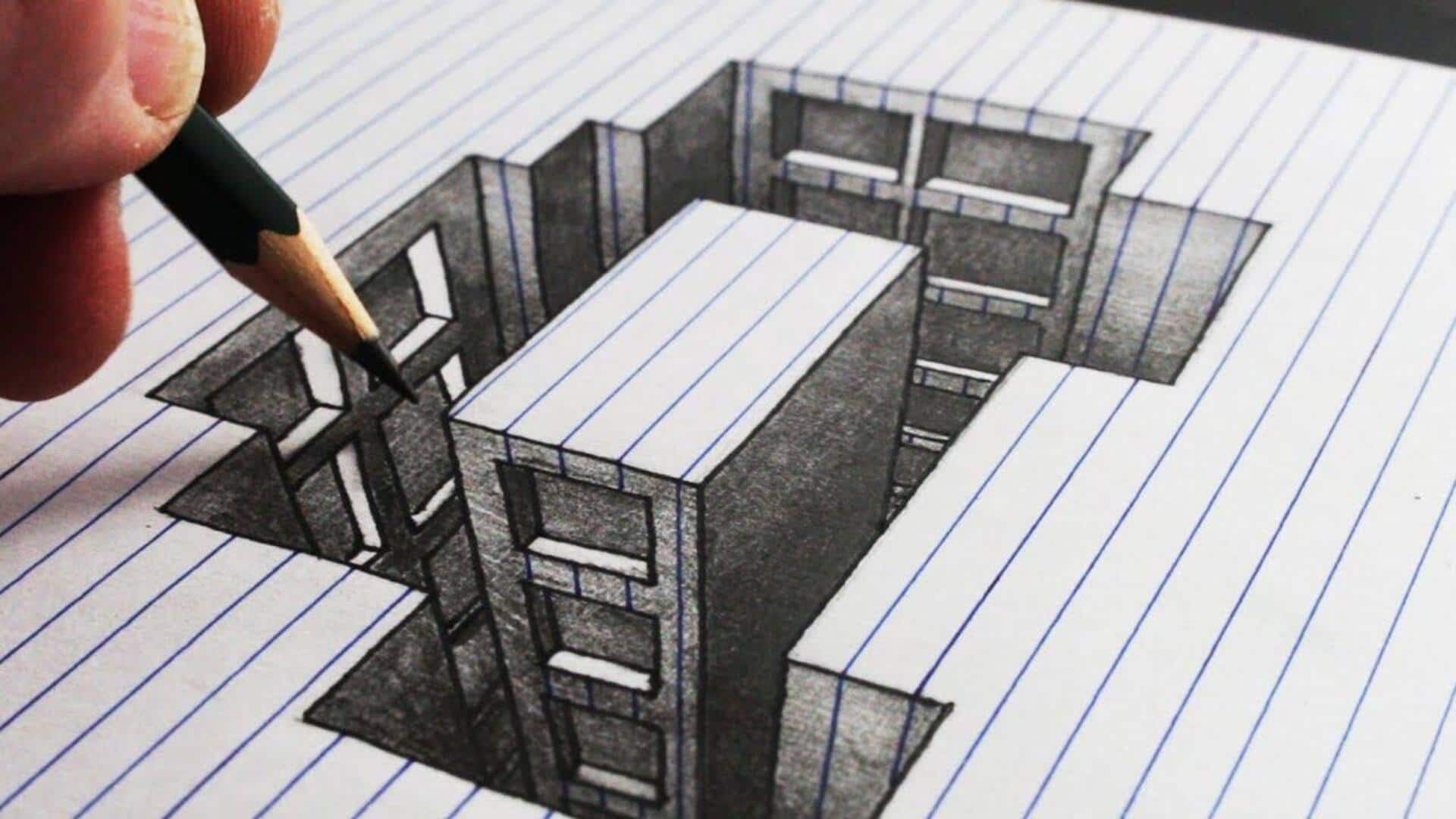 Cara Membuat Gambar Ilusi 3D dengan Objek Sederhana