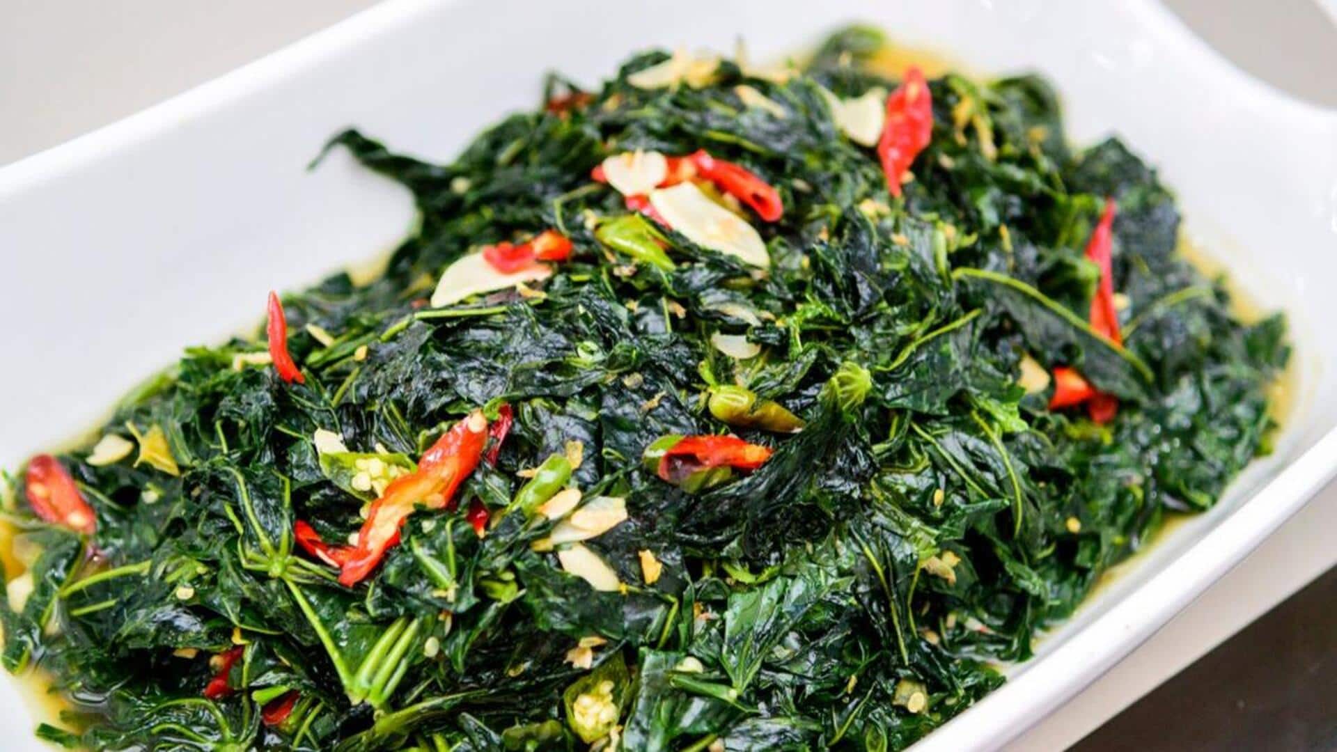 Mencicipi Lima Resep Tumis Daun Ubi Jalar yang Lezat