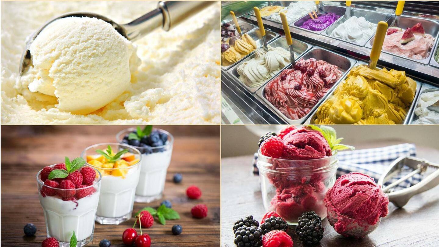 Perbedaan antara es krim, gelato, sorbet, dan yogurt beku