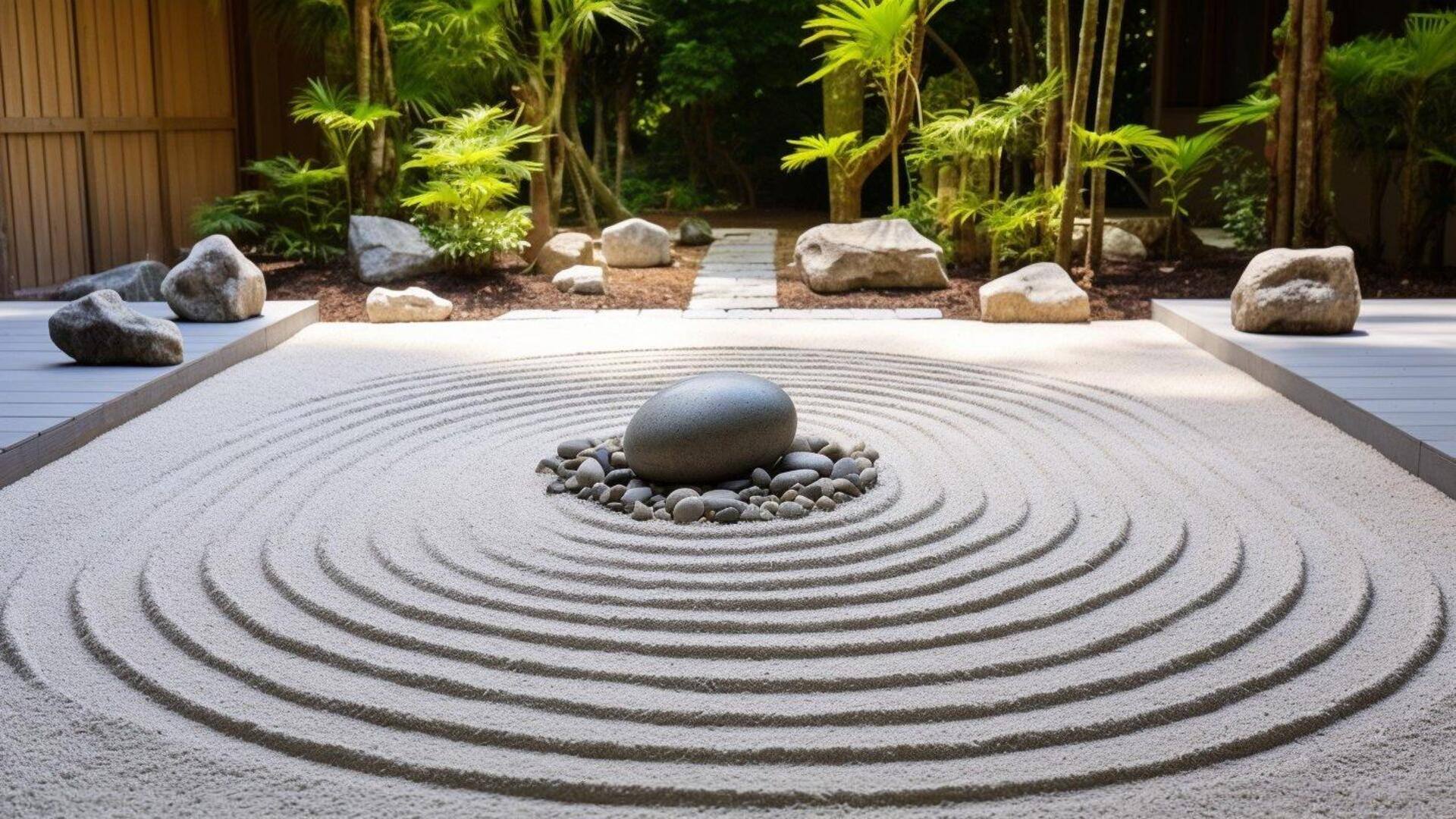 Membawa alam ke dalam: Menciptakan taman batu indoor