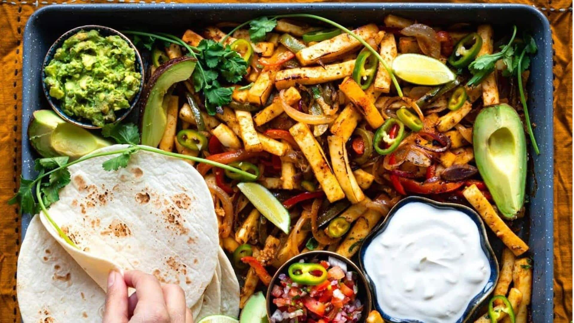 Buat fajita tahu Meksiko dengan resep ini 