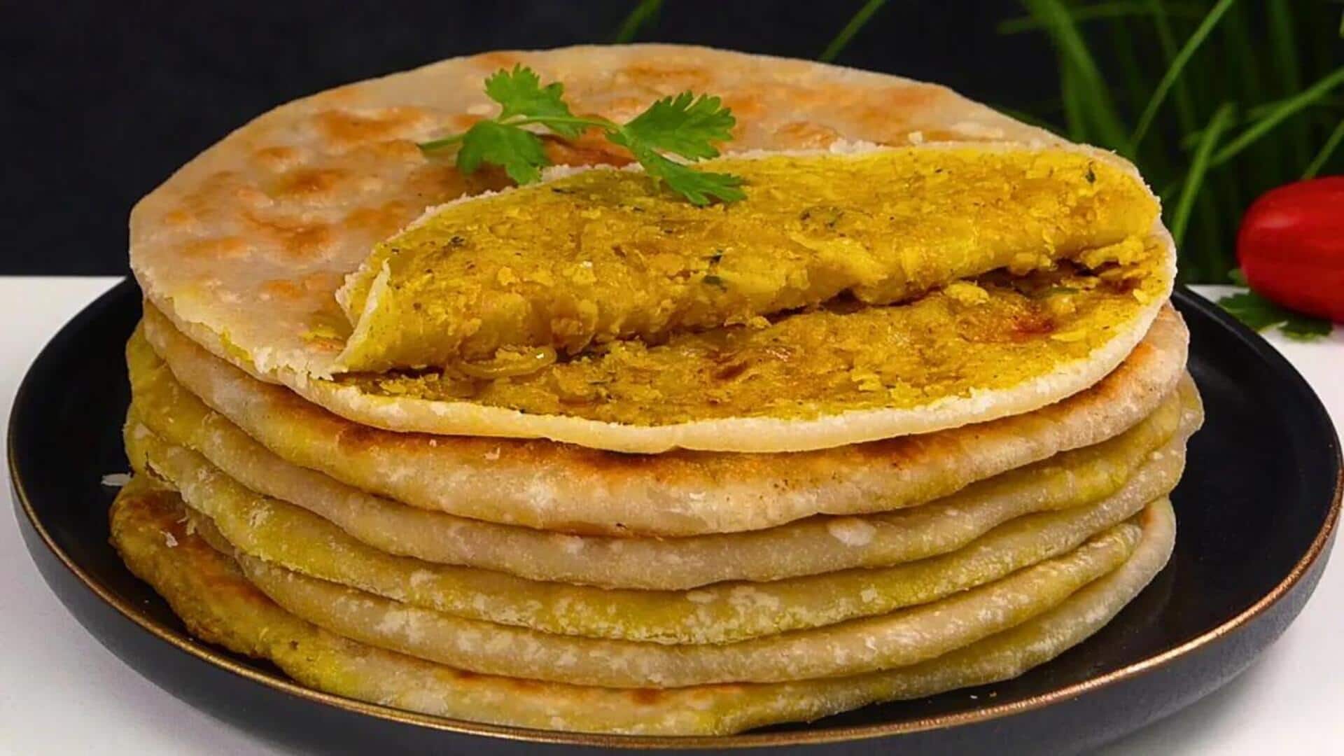 Mencicipi Lima Paratha Khas India dengan Isi Vegetarian yang Lezat
