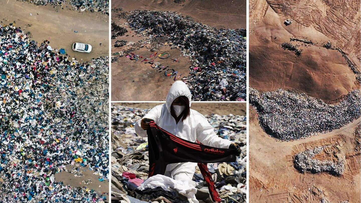 Krisis limbah mode: Gurun Atacama di Chili dibanjiri pakaian tak terpakai