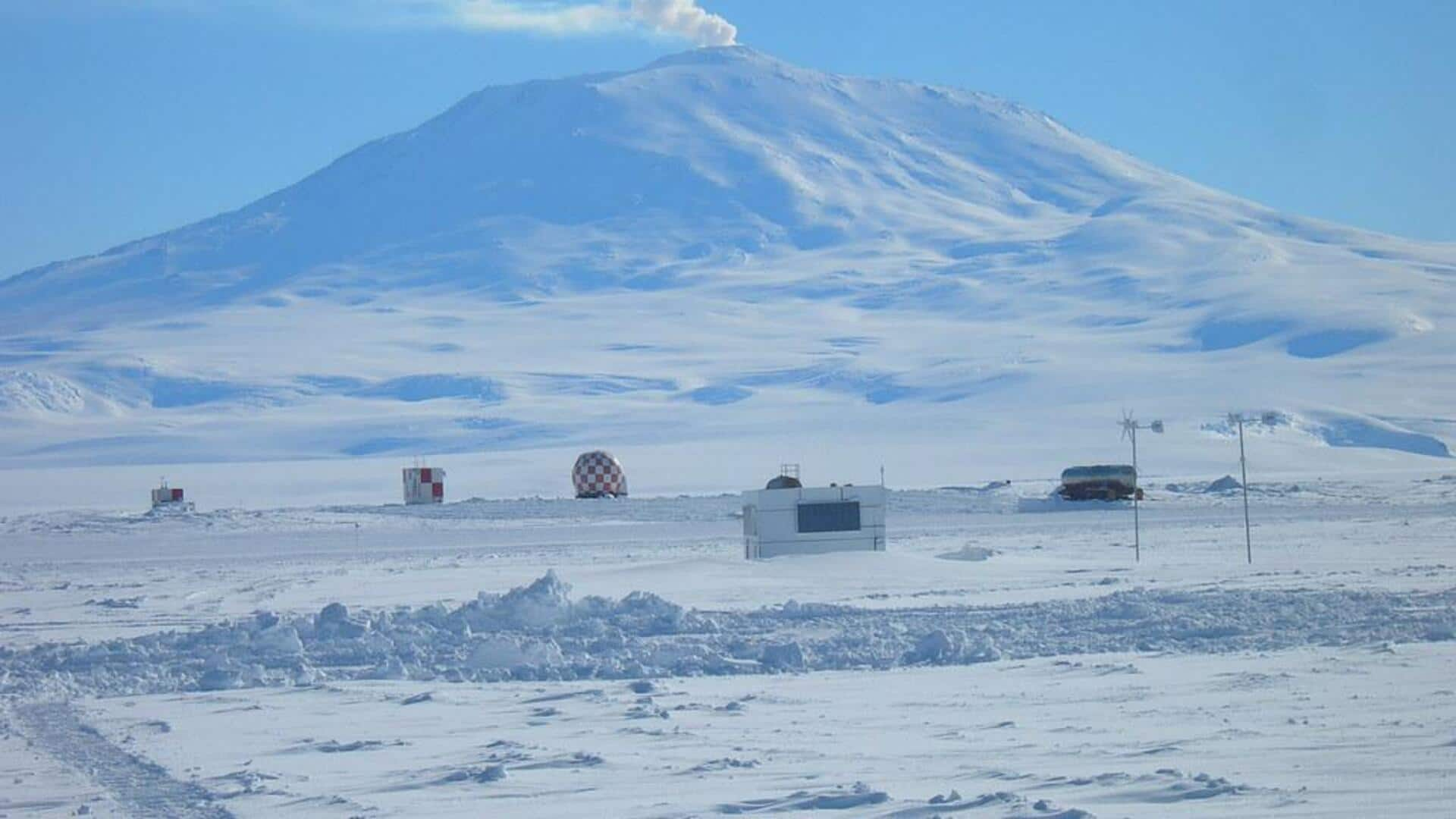 Menjelajahi keindahan Gunung Erebus, Antartika