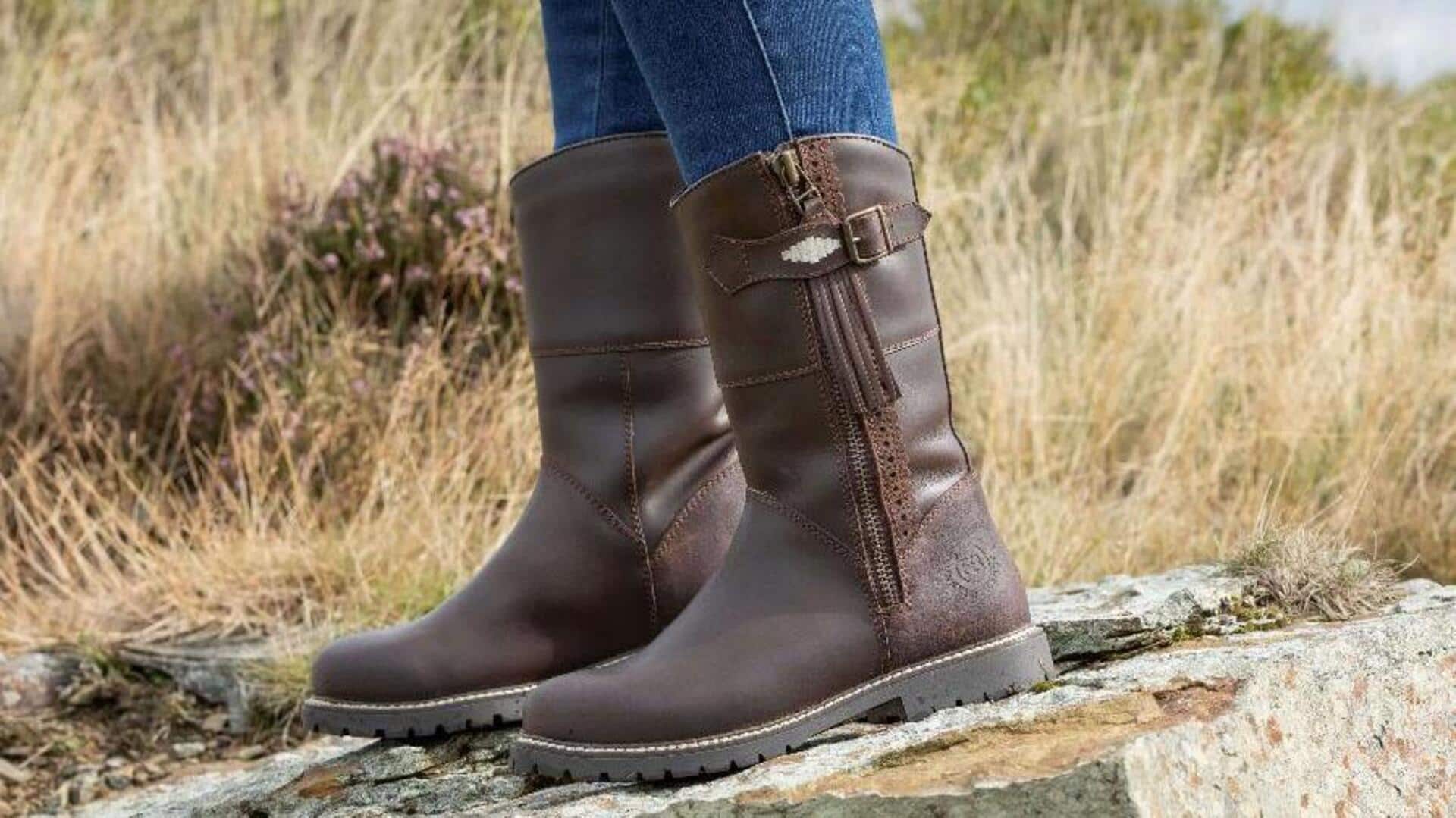 Lima cara memadukan sepatu bot betis untuk musim dingin India