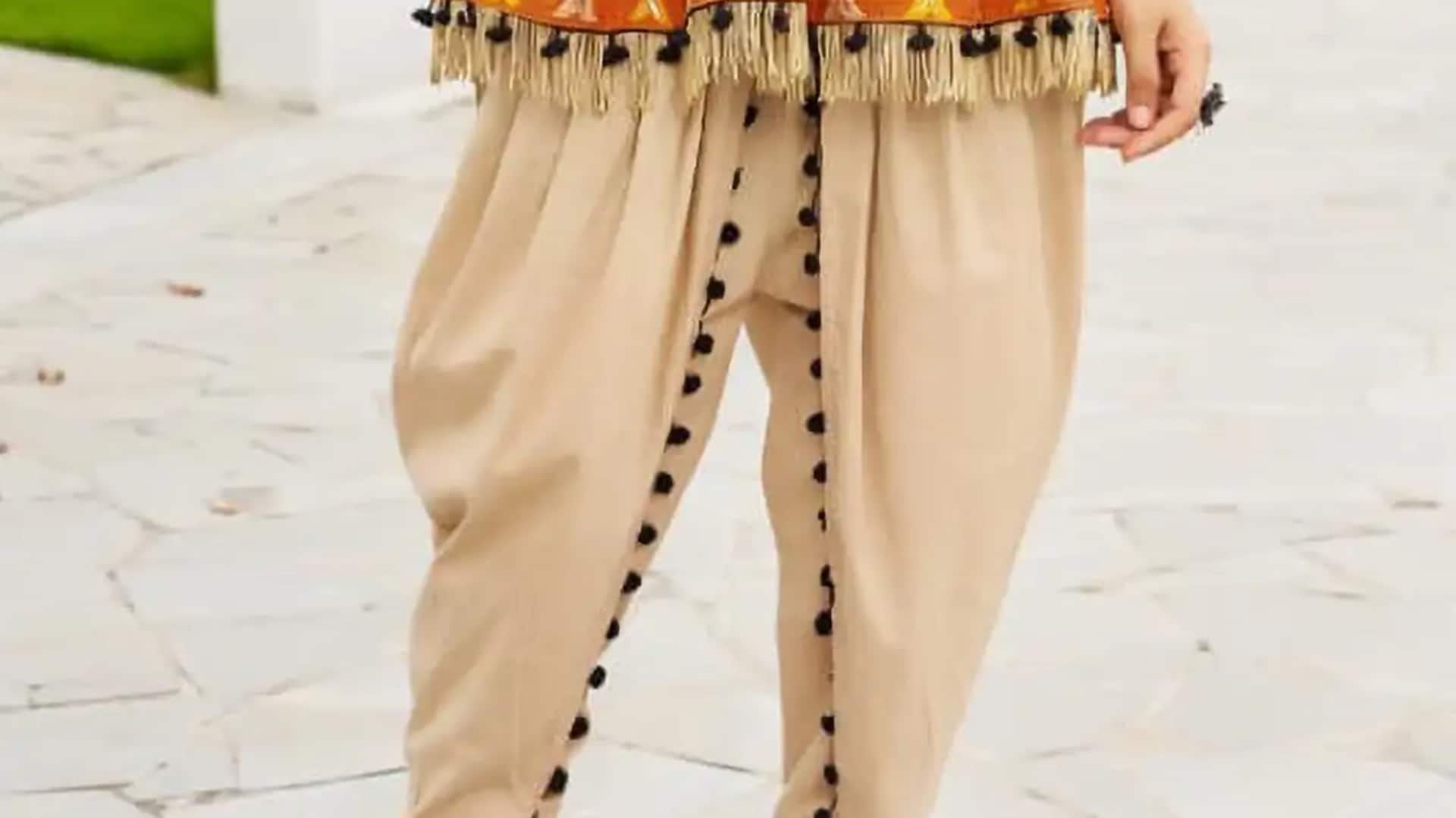 Lima gaya dhoti bermotif untuk musim semi India