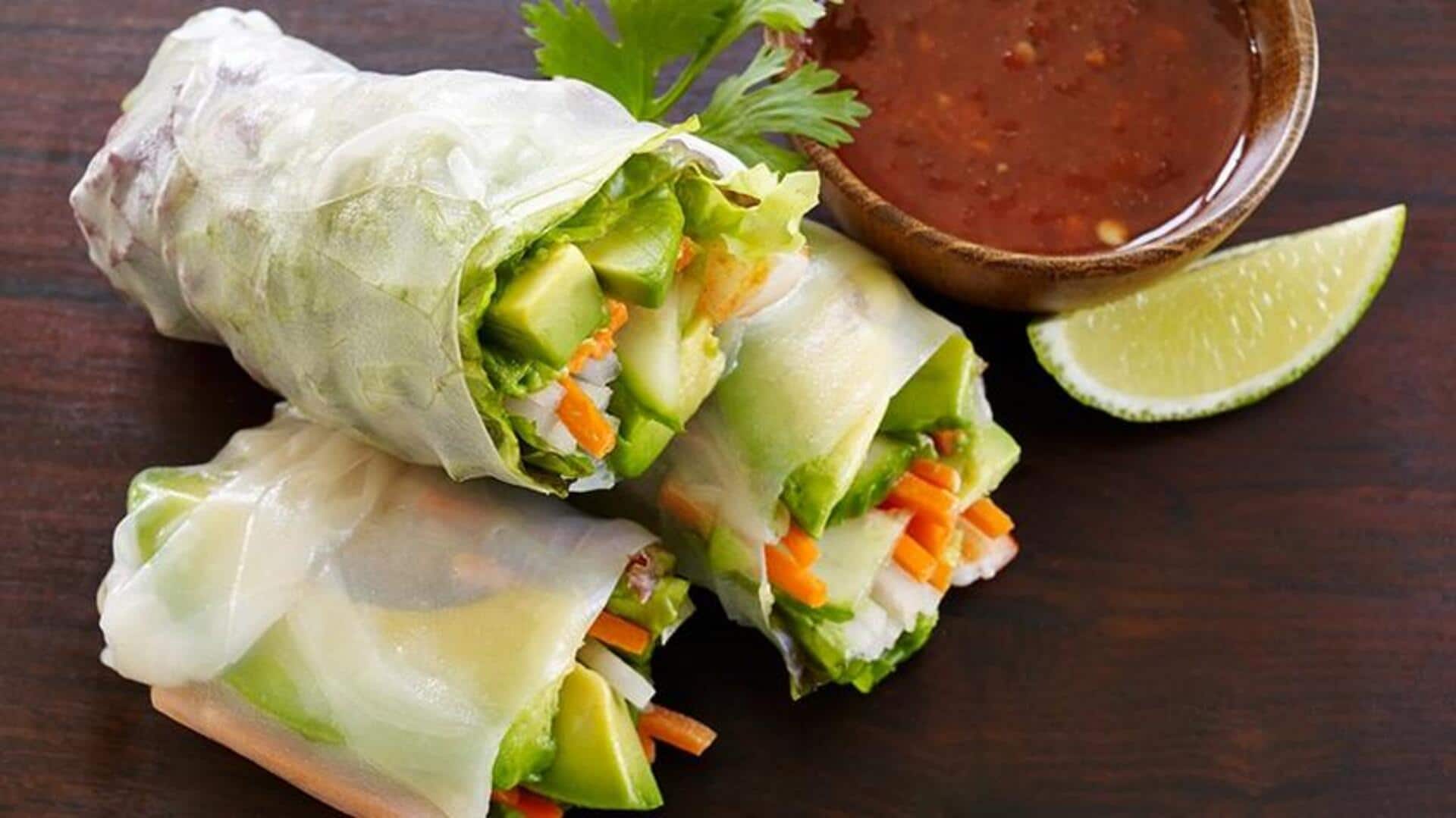 Beragam Isian Unik untuk Rice Paper Rolls