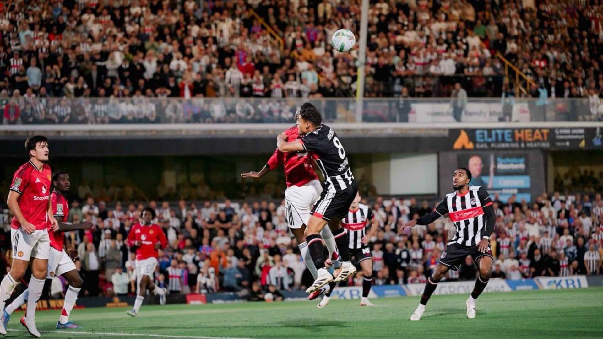 Manchester United Dikejutkan Grimsby Town di Piala Carabao: Statistik