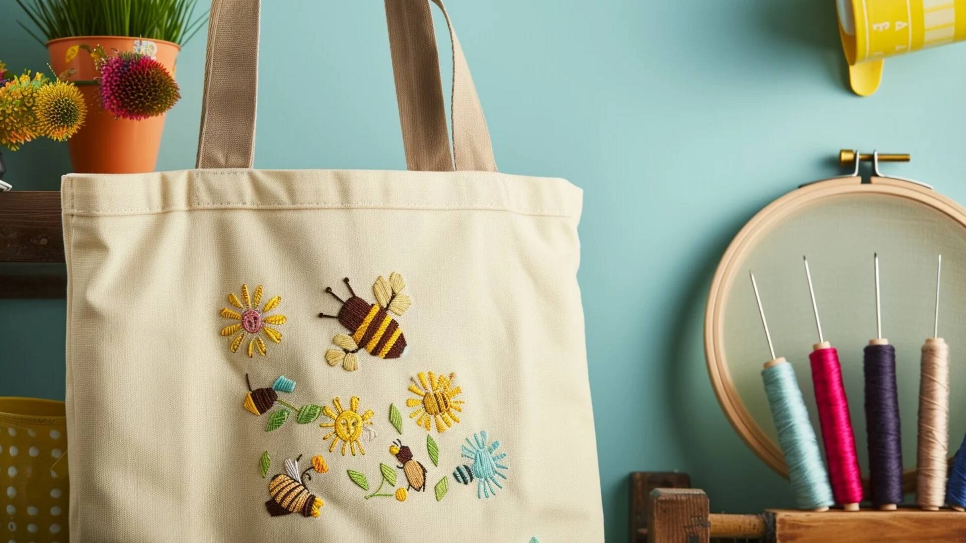 Ubah kaos bekas menjadi tas tote trendi