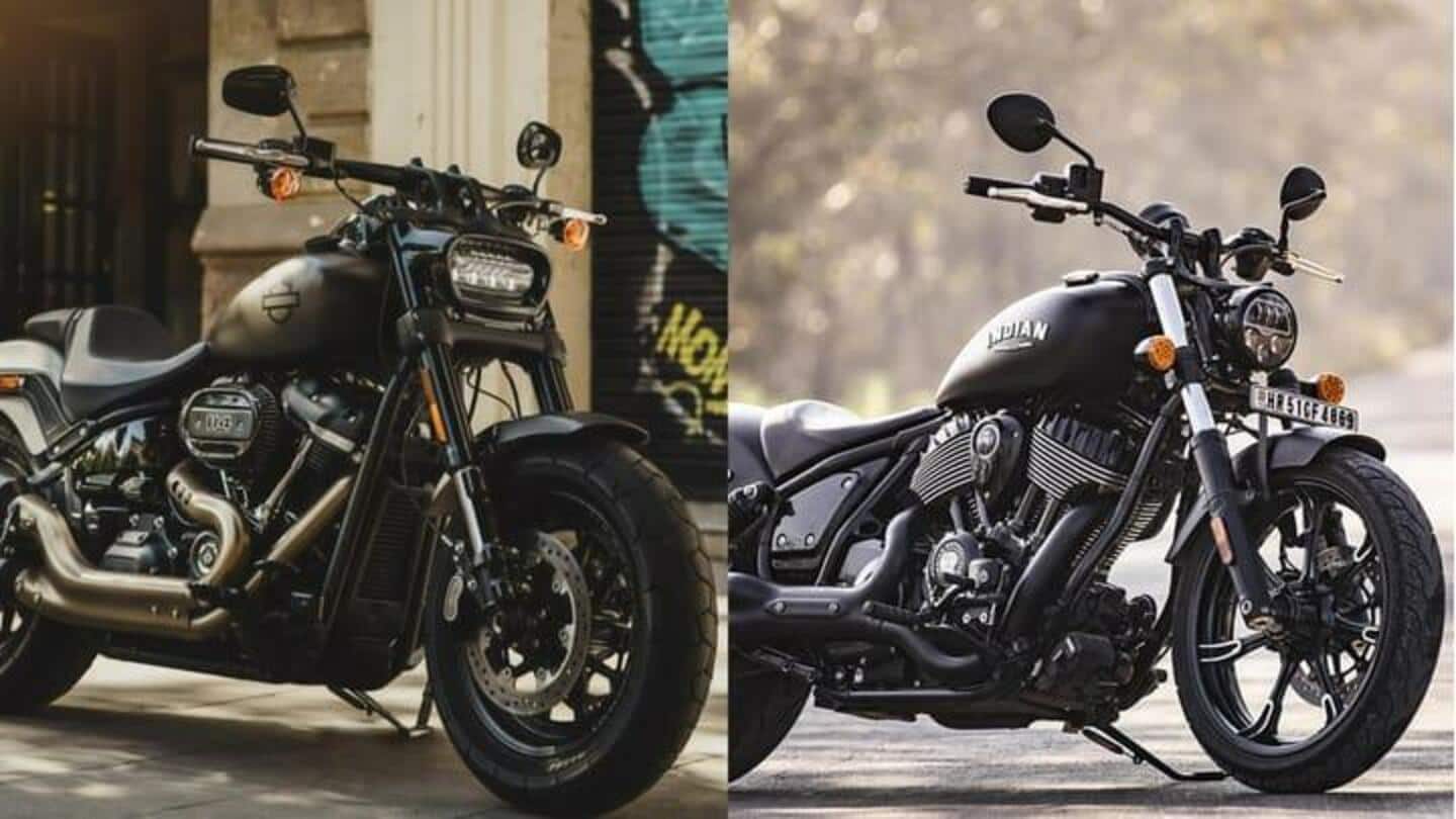 Perbandingan Harley-Davidson Fat Bob 114 vs Indian Chief Dark Horse