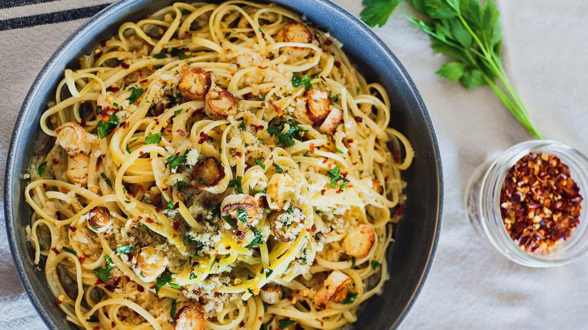 Alternatif pasta vegan kaya serat