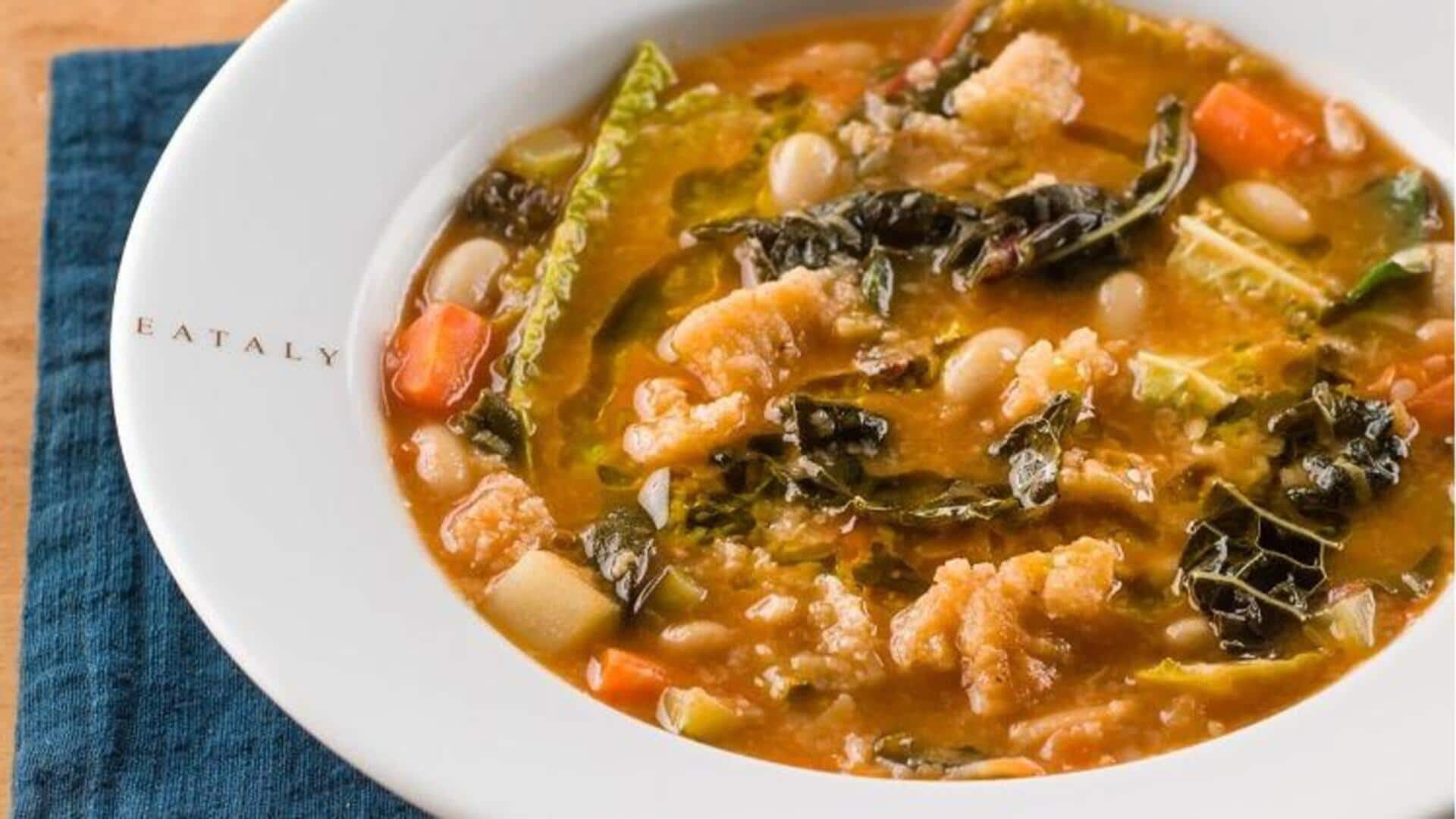 Resep sup ribollita Tuscan ini akan membuat tamu Anda terkesan