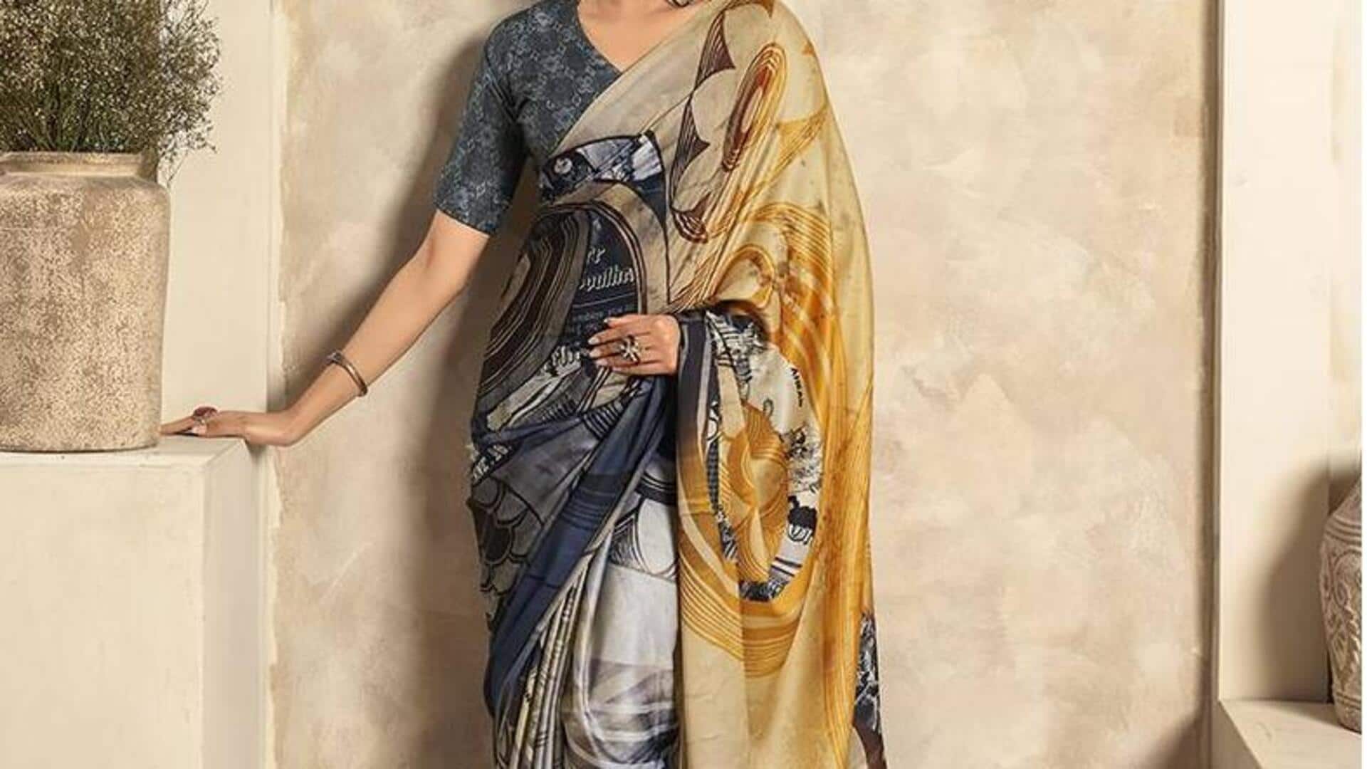 Keanggunan abadi dengan saree fusi kasual etnik