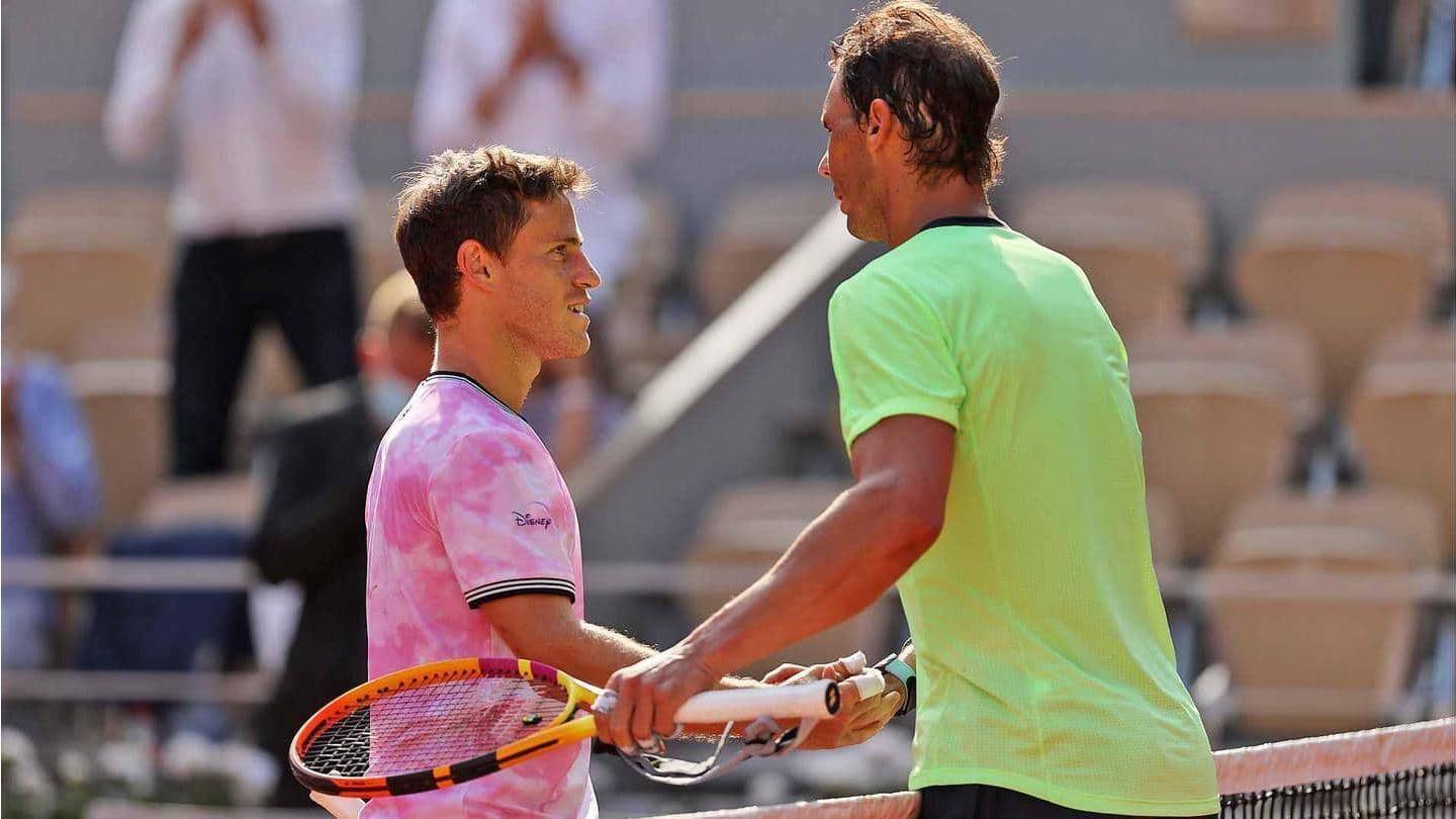 Pemain kelima yang memenangkan beberapa set melawan Nadal (Roland Garros) Pemain kelima yang memenangkan beberapa set melawan Nadal (Roland Garros)