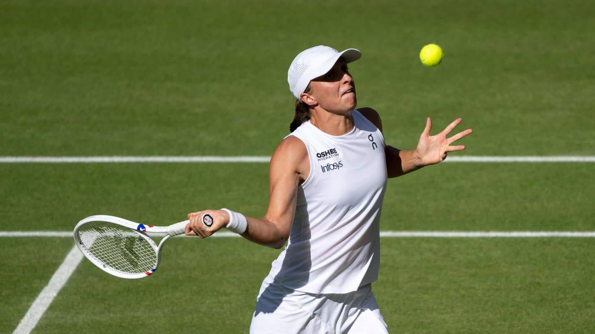 Iga Swiatek melaju ke final Wimbledon perdananya: Statistik kunci