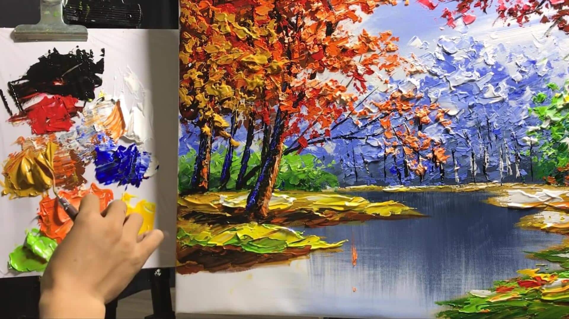 Lima Teknik Pisau Palet untuk Meningkatkan Tekstur pada Lukisan Lanskap